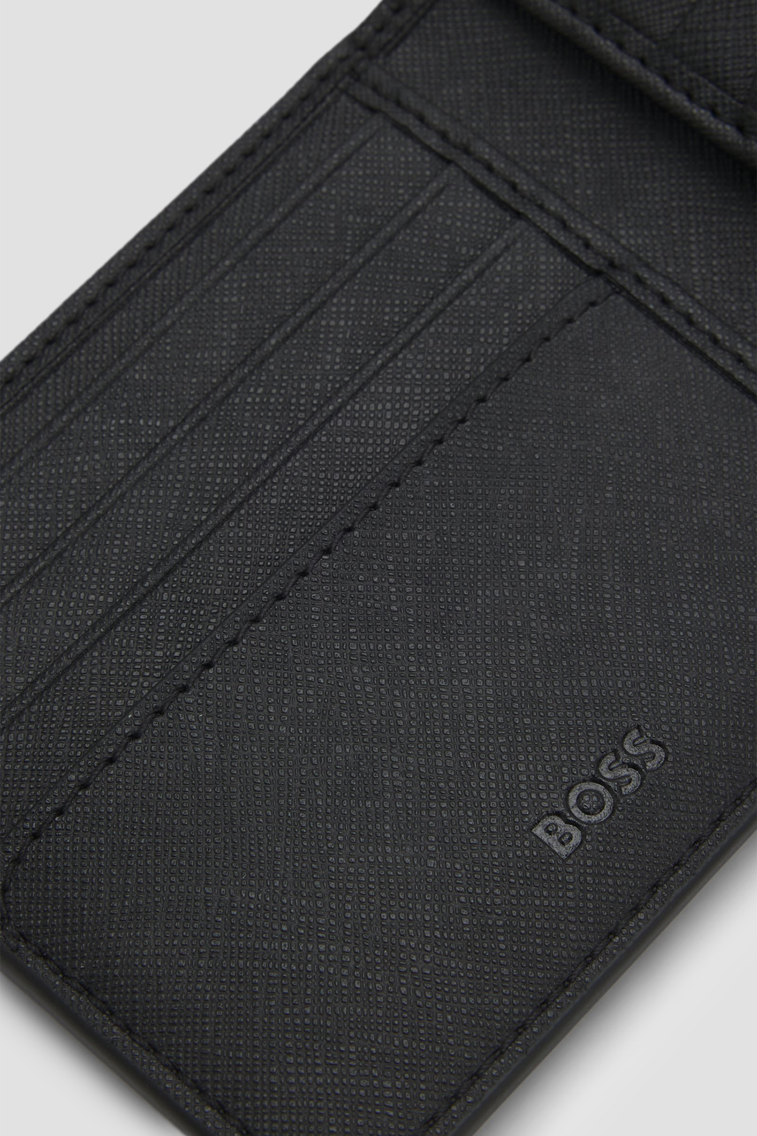 Мужской черный кожаный кошелек BOSS 50536717;001