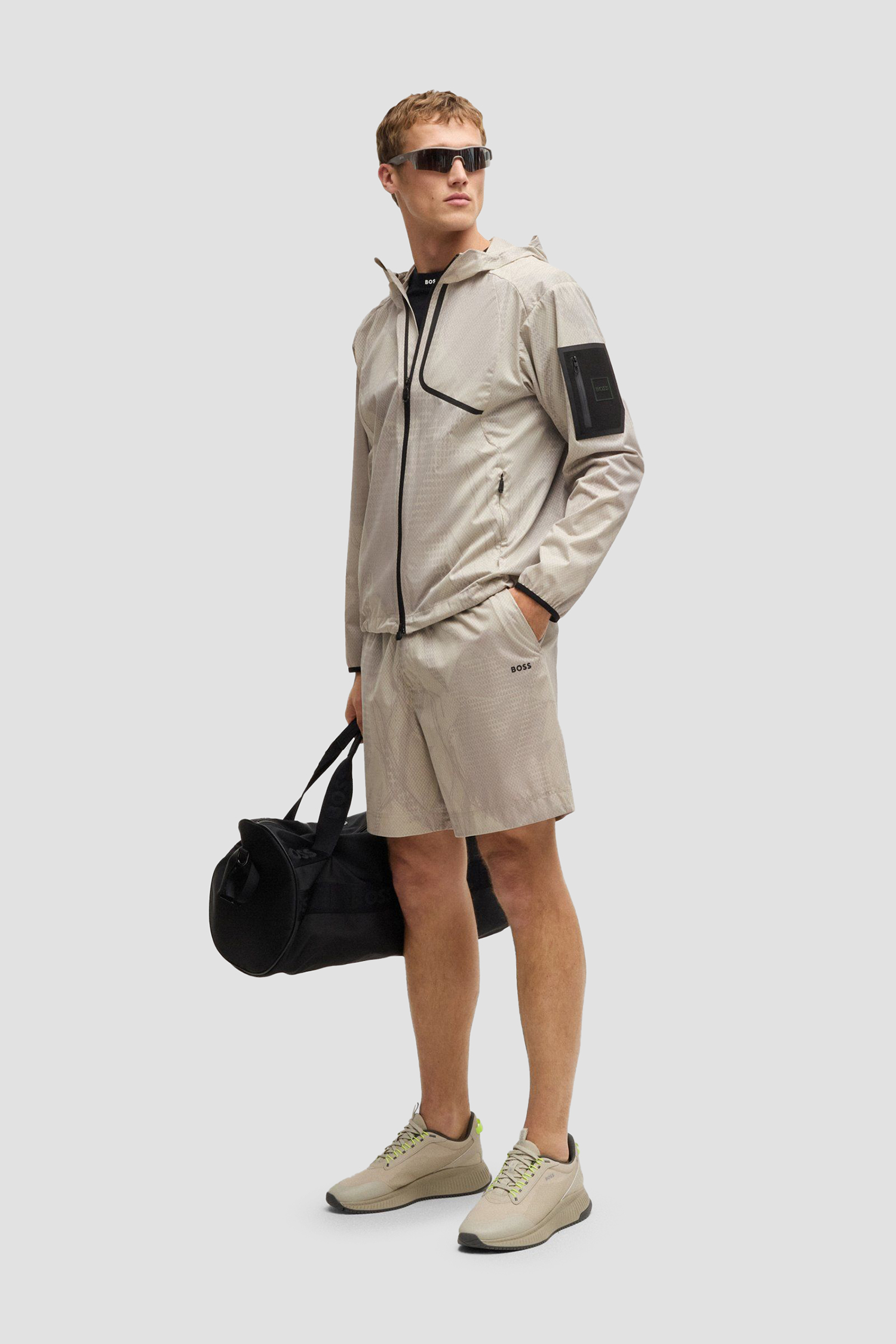 Мужская бежевая ветровка BOSS 50533763;284
