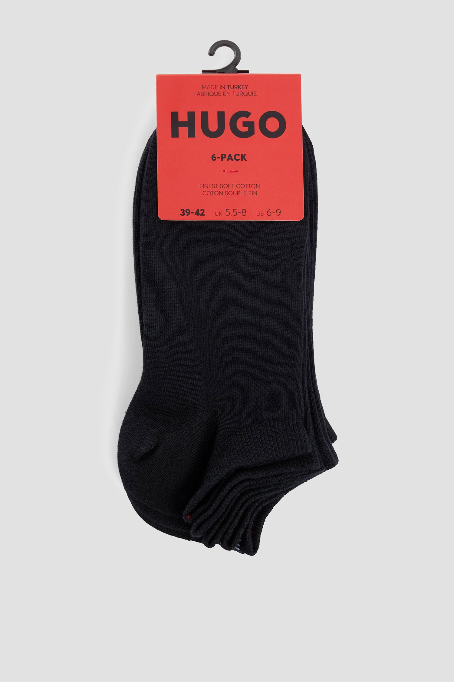 Мужские черные носки (6 пар) HUGO 50480223;001