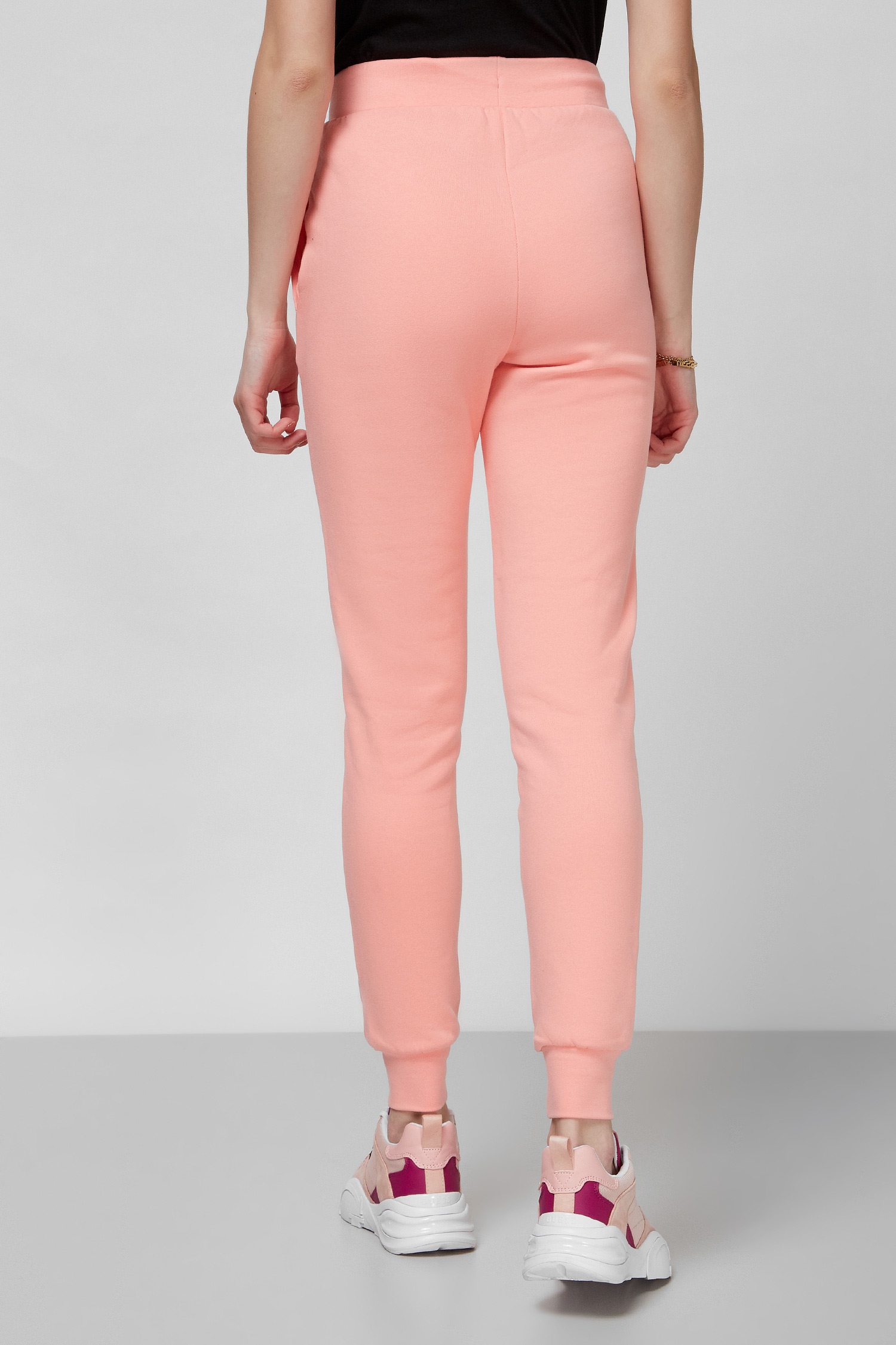 Персиковые спортивные брюки для девушек Guess V2RB18.KAOR1;A605