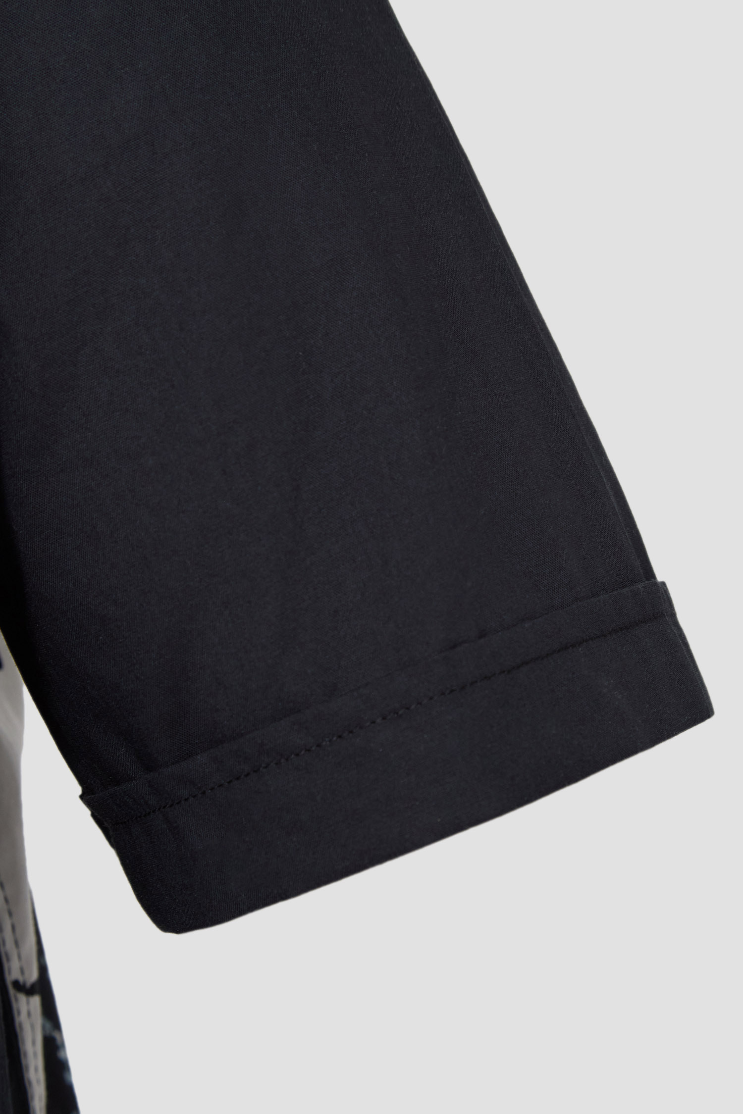 Мужская черная рубашка с узором Antony Morato MMSS00171.FA430630;9000