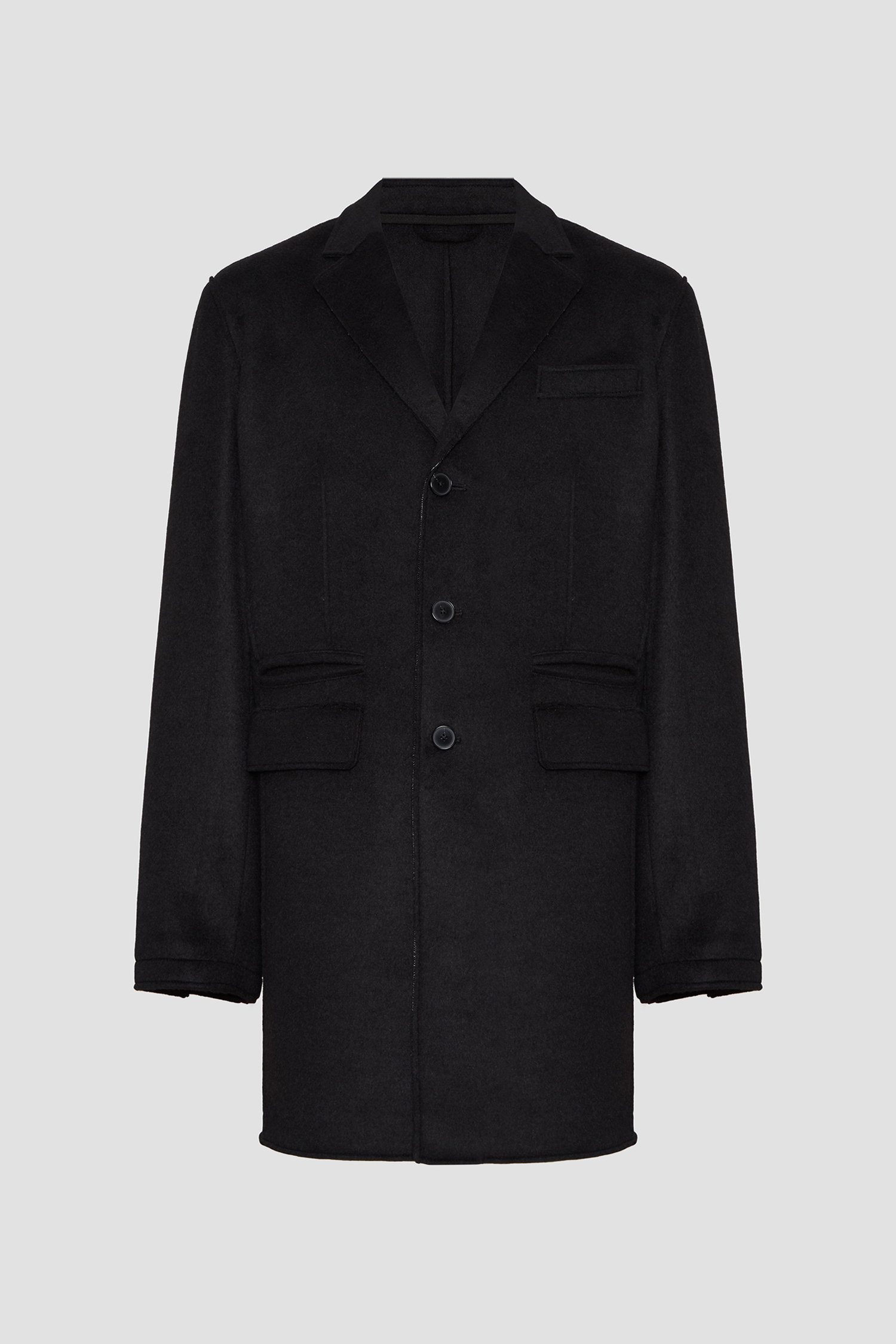 Мужское черное пальто Karl Lagerfeld 544557.455010;990