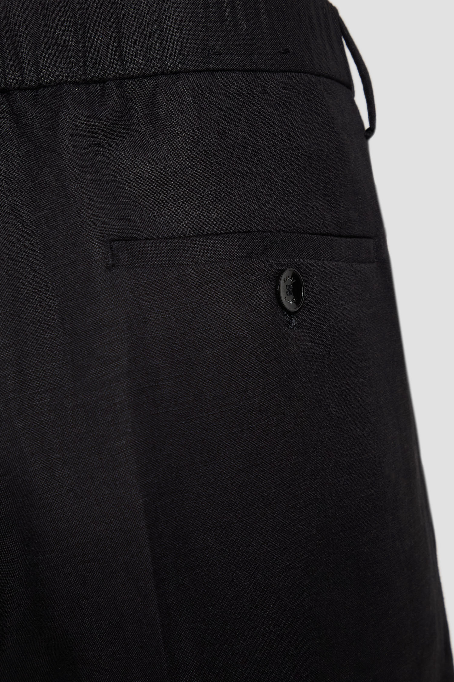 Мужские черные льняные шорты Antony Morato MMSH00214.FA900135;9000