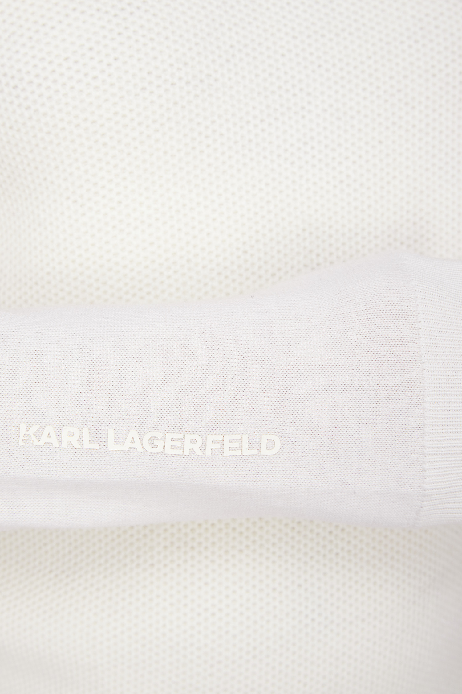 Чоловічий білий вовняний гольф Karl Lagerfeld 534399.655009;80