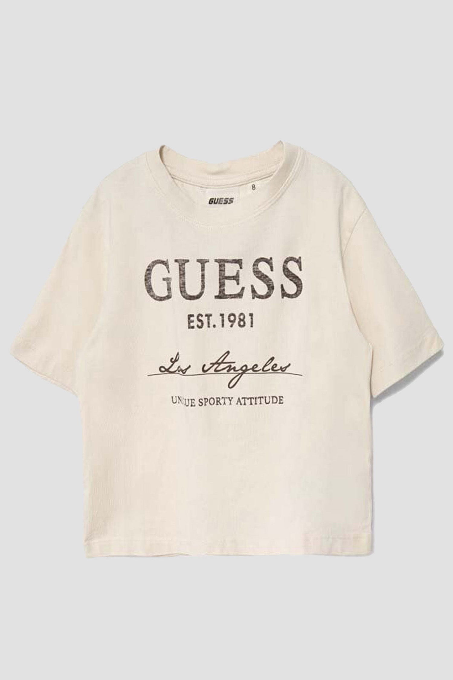 Детская бежевая футболка Guеss Kids J4RI39.I3Z14;G1CV