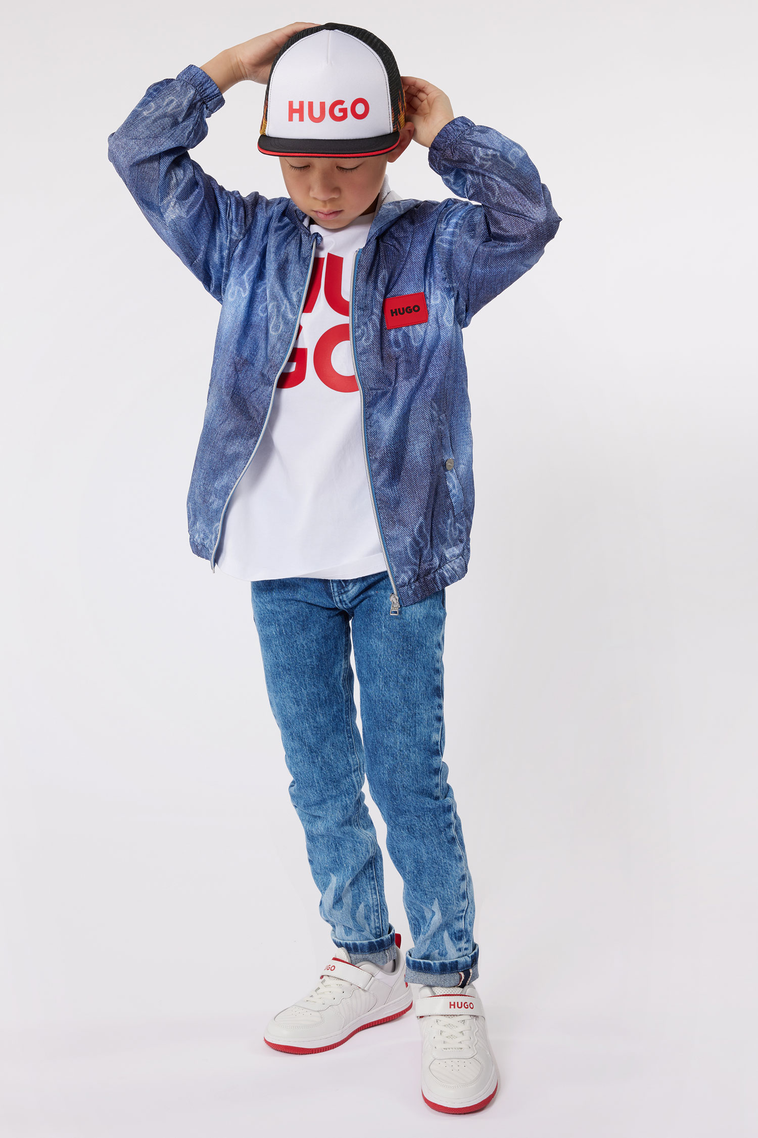 Дитяча синя вітровка HUGO kids G00058;873