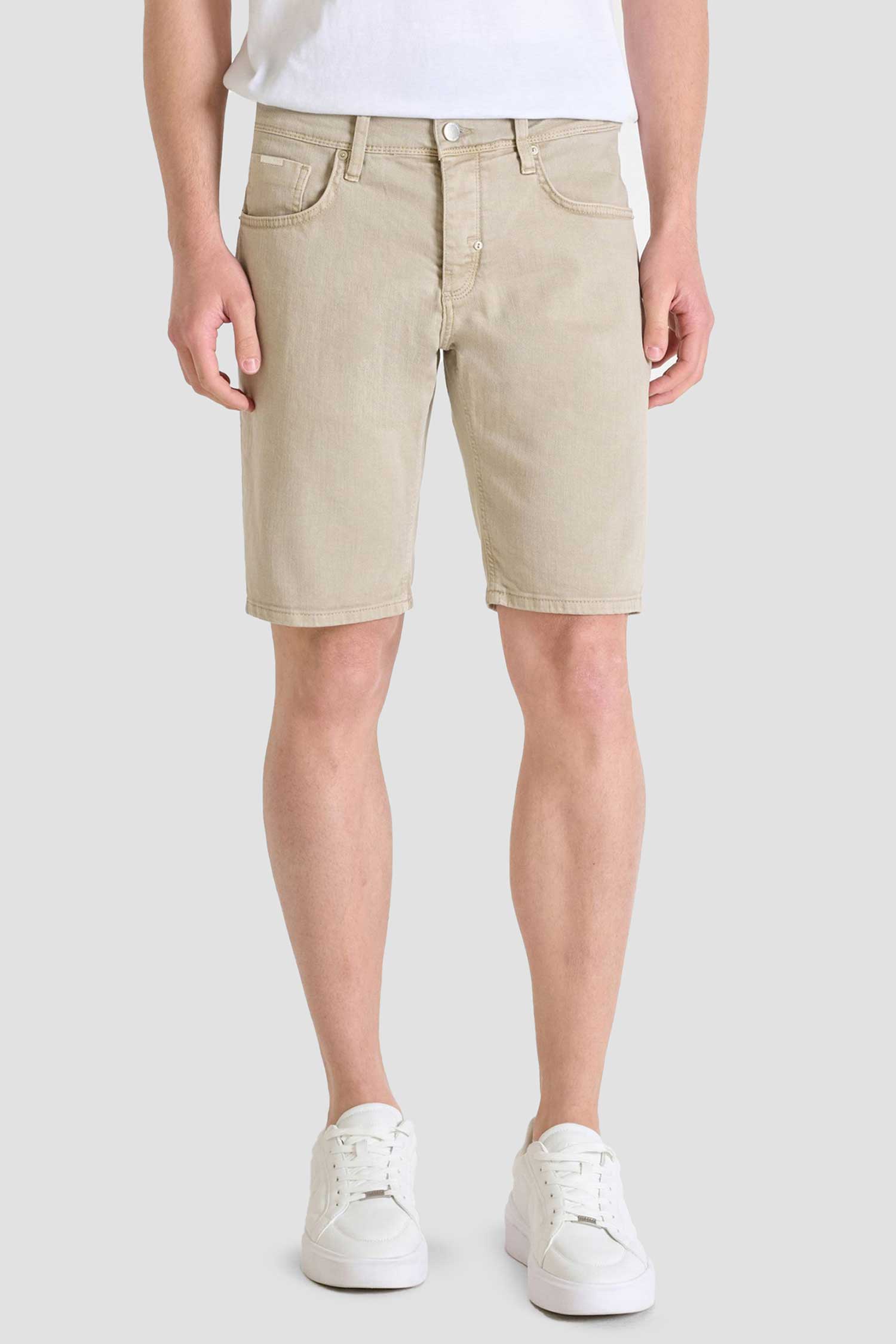 Мужские бежевые джинсовые шорты Antony Morato MMDS00076.FA760028;2081