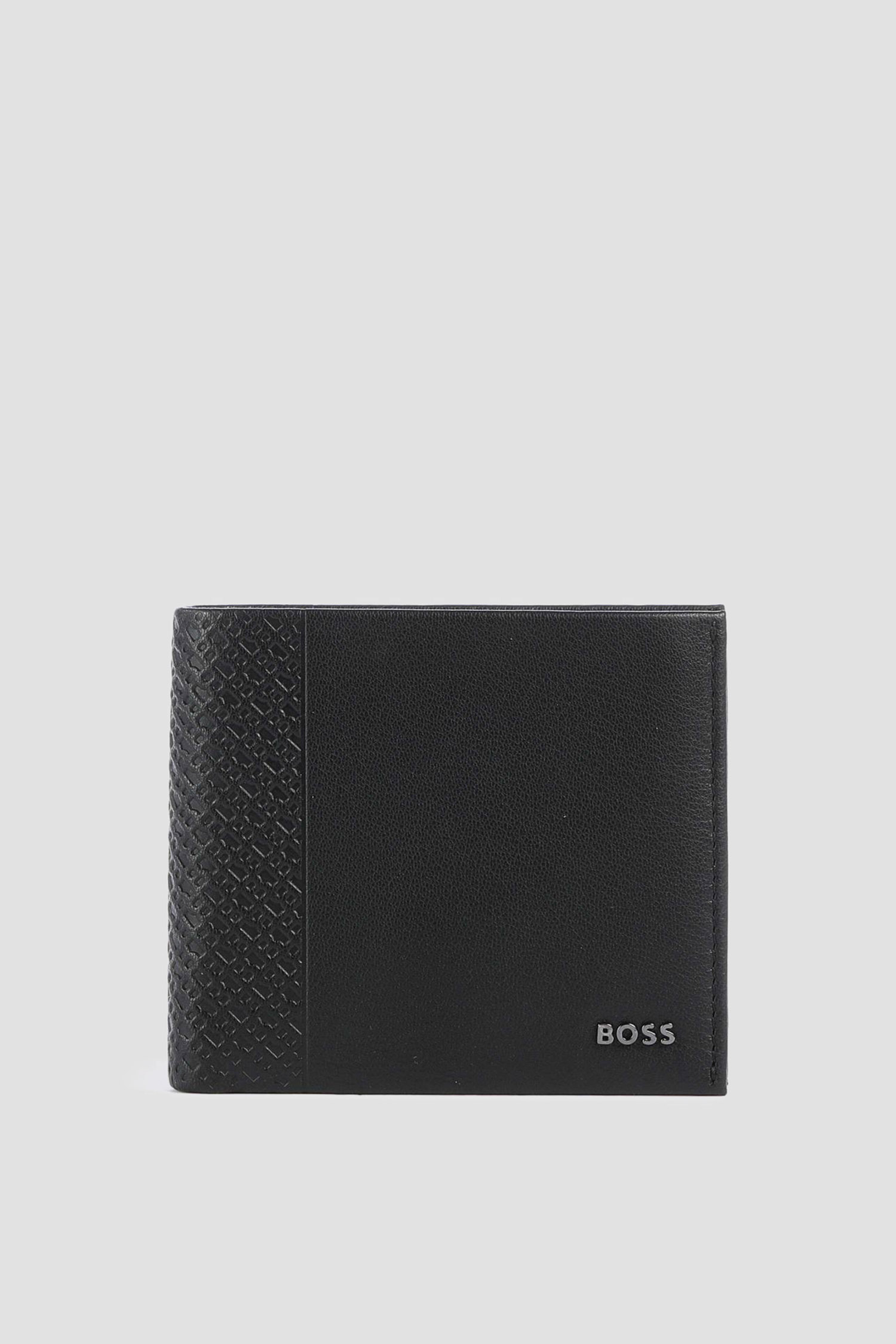 Мужской черный кожаный кошелек BOSS 50558595;001