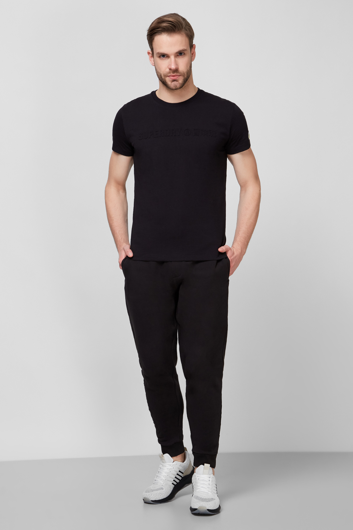 Мужские черные брюки SuperDry M7010267A;02A
