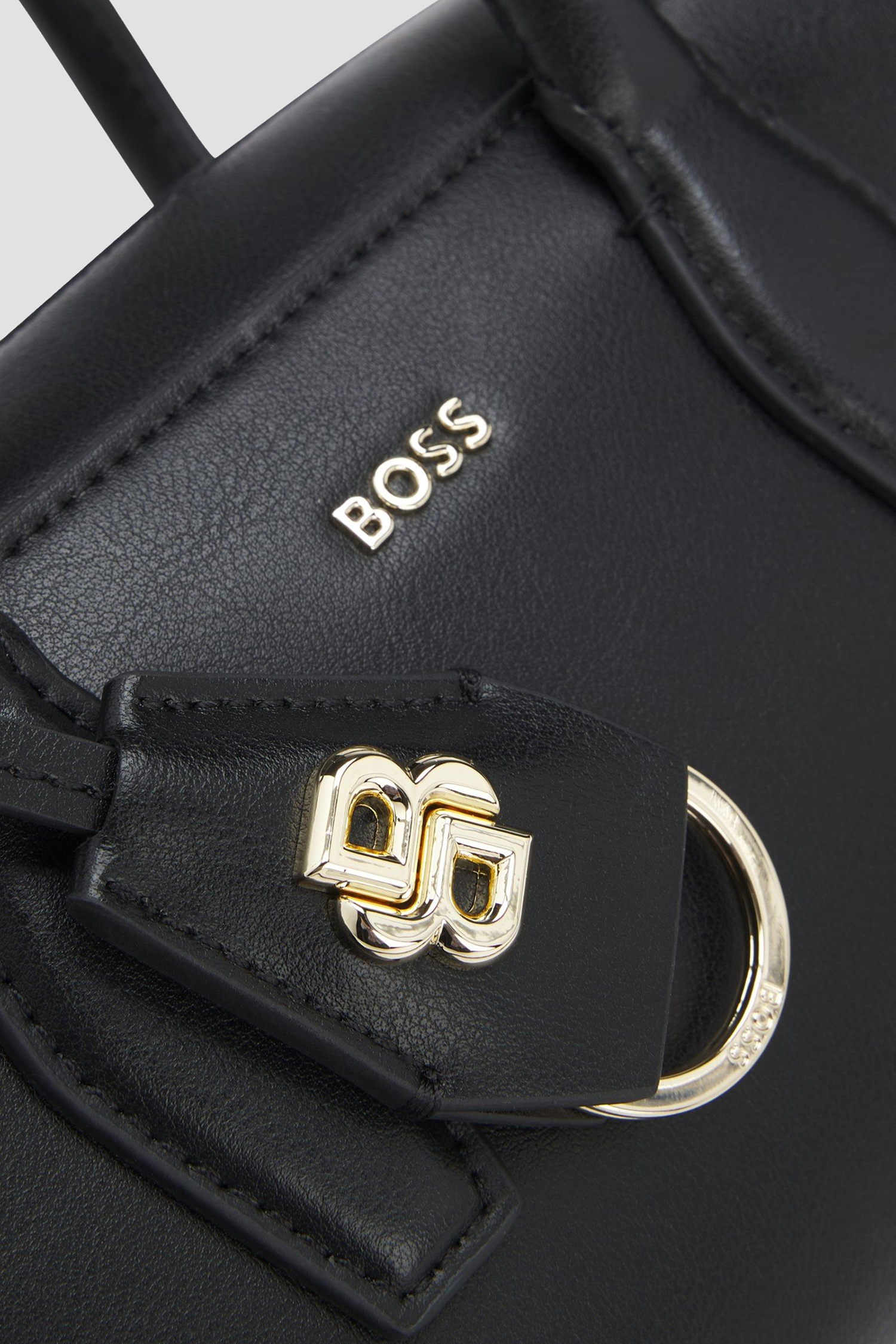 Жіноча чорна шкіряна сумка BOSS 50557995;001
