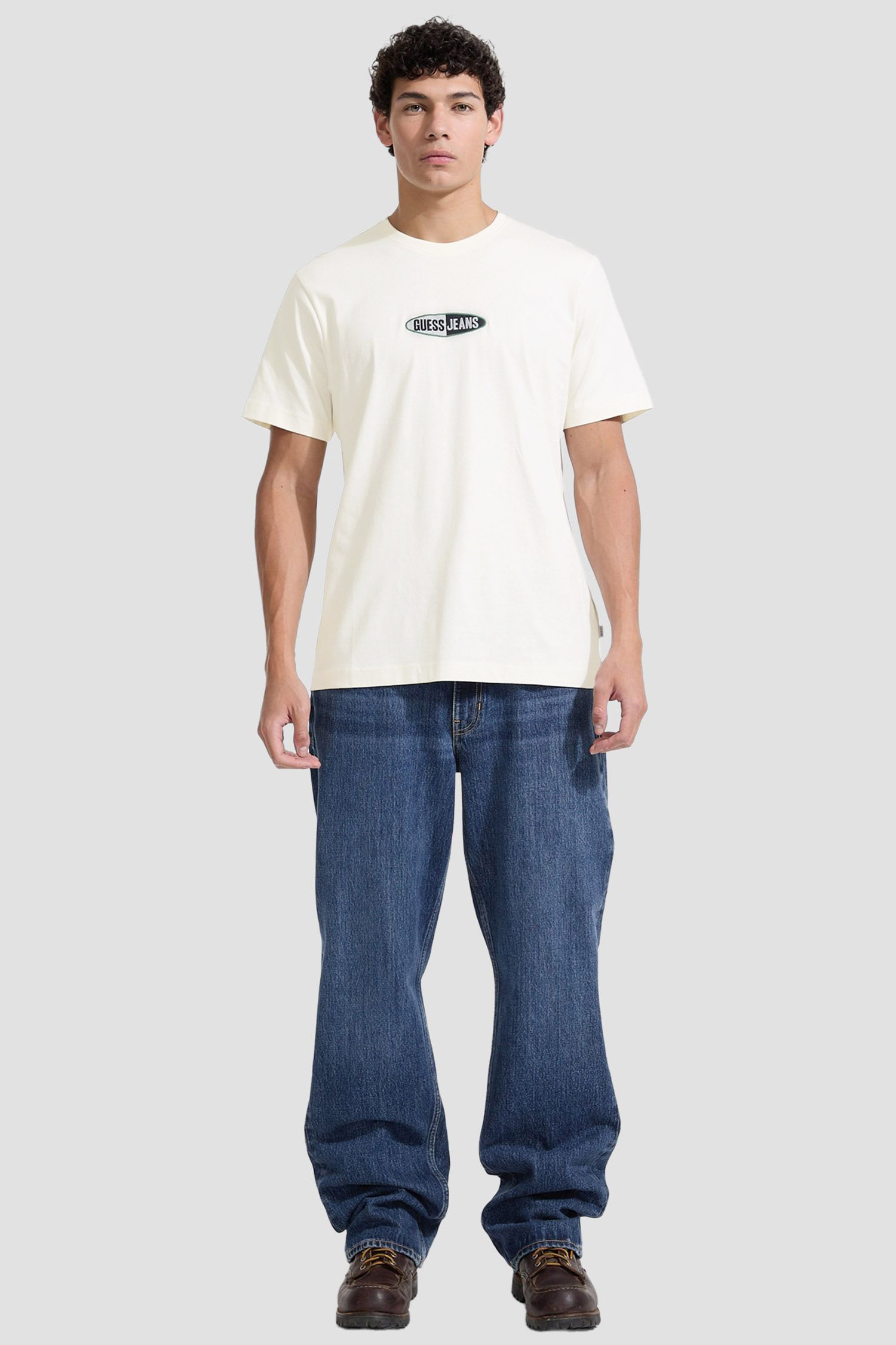 Чоловіча біла футболка Guess Jeans M5YI07.K8FQ4;G054
