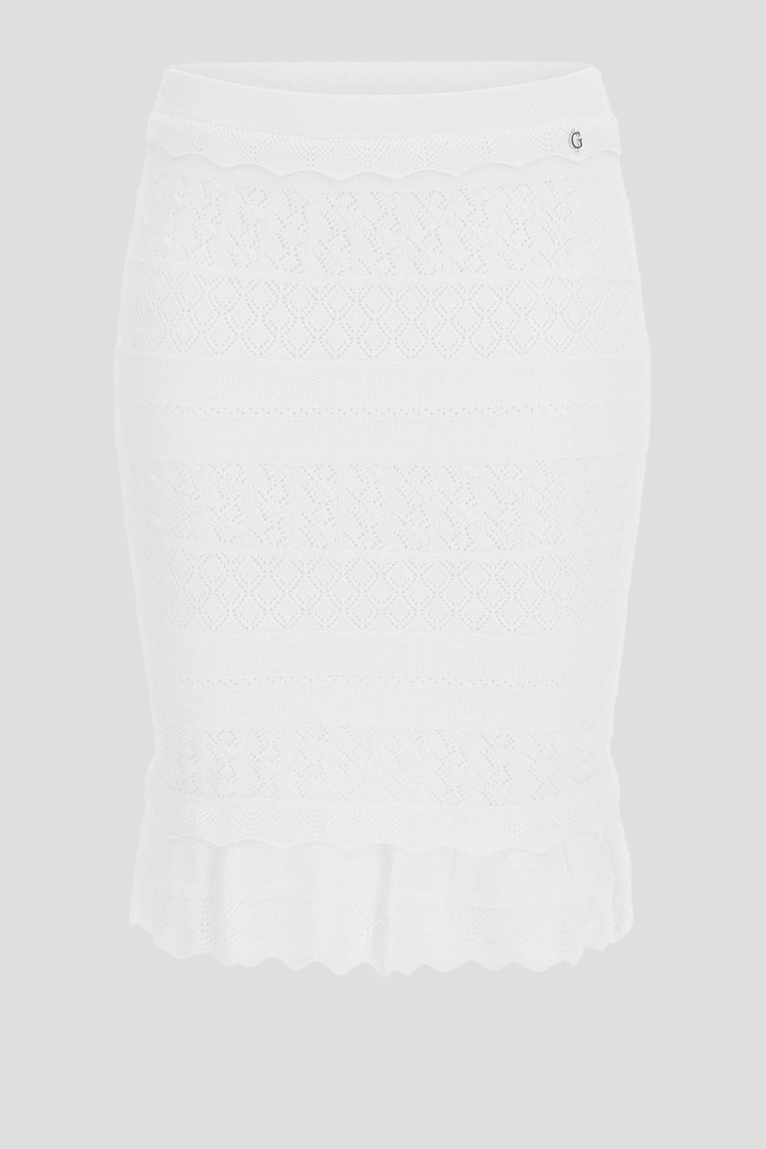 Женская белая юбка с узором Guess W3GD41.Z36H2;G011