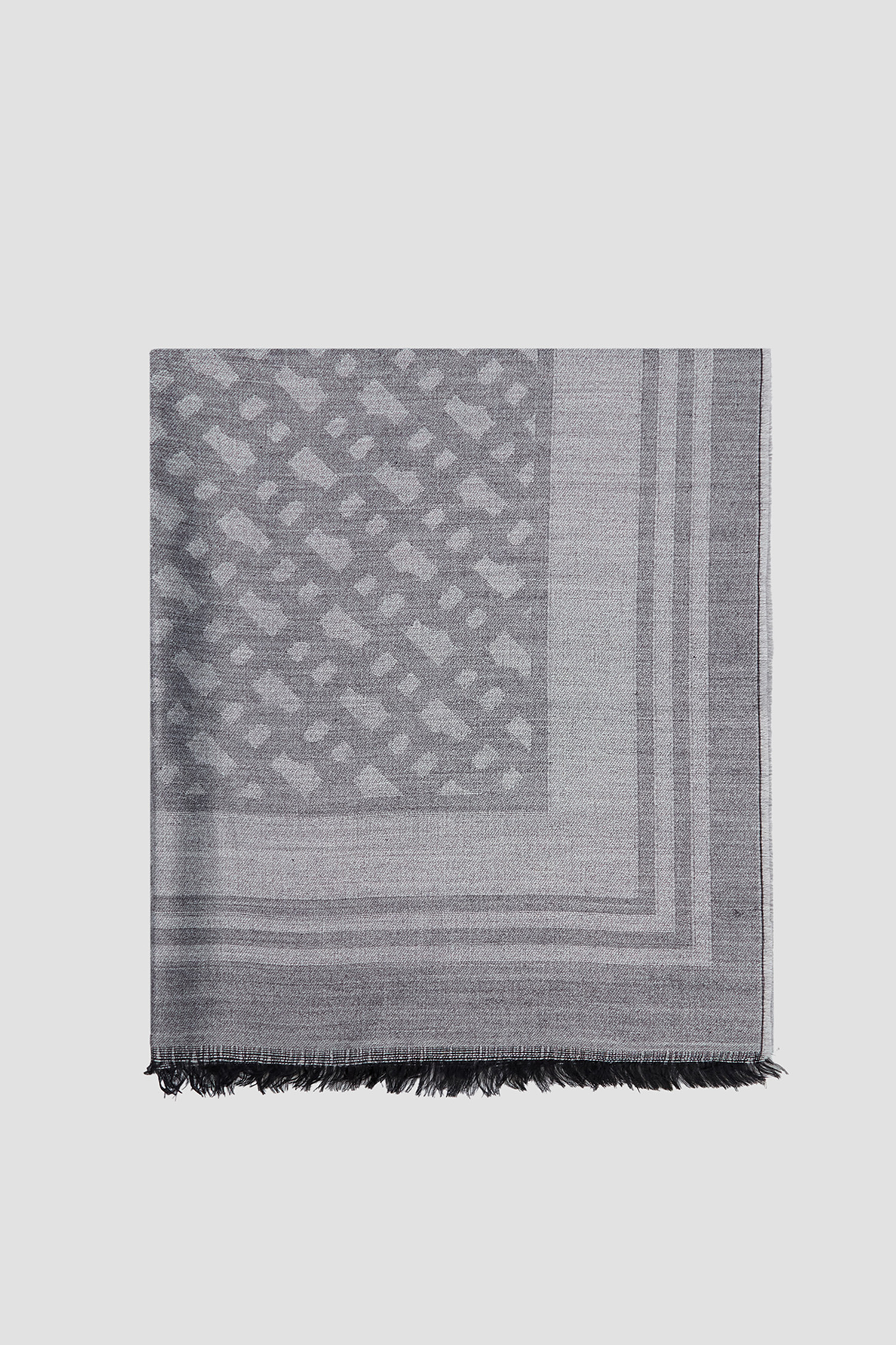 Женское серое пончо с узором BOSS 50521516;001