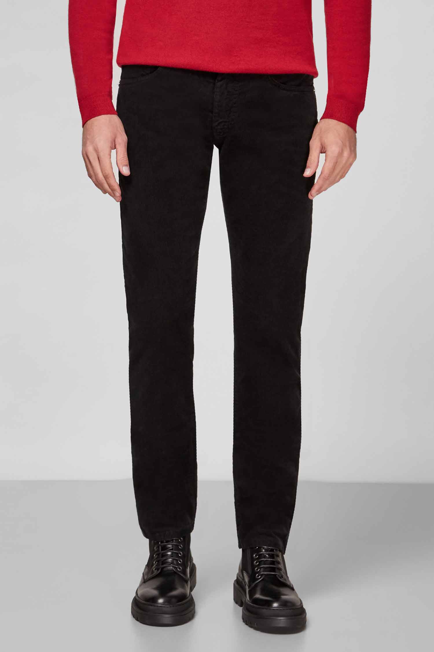 Мужские черные вельветовые брюки Karl Lagerfeld 512822.265840;990