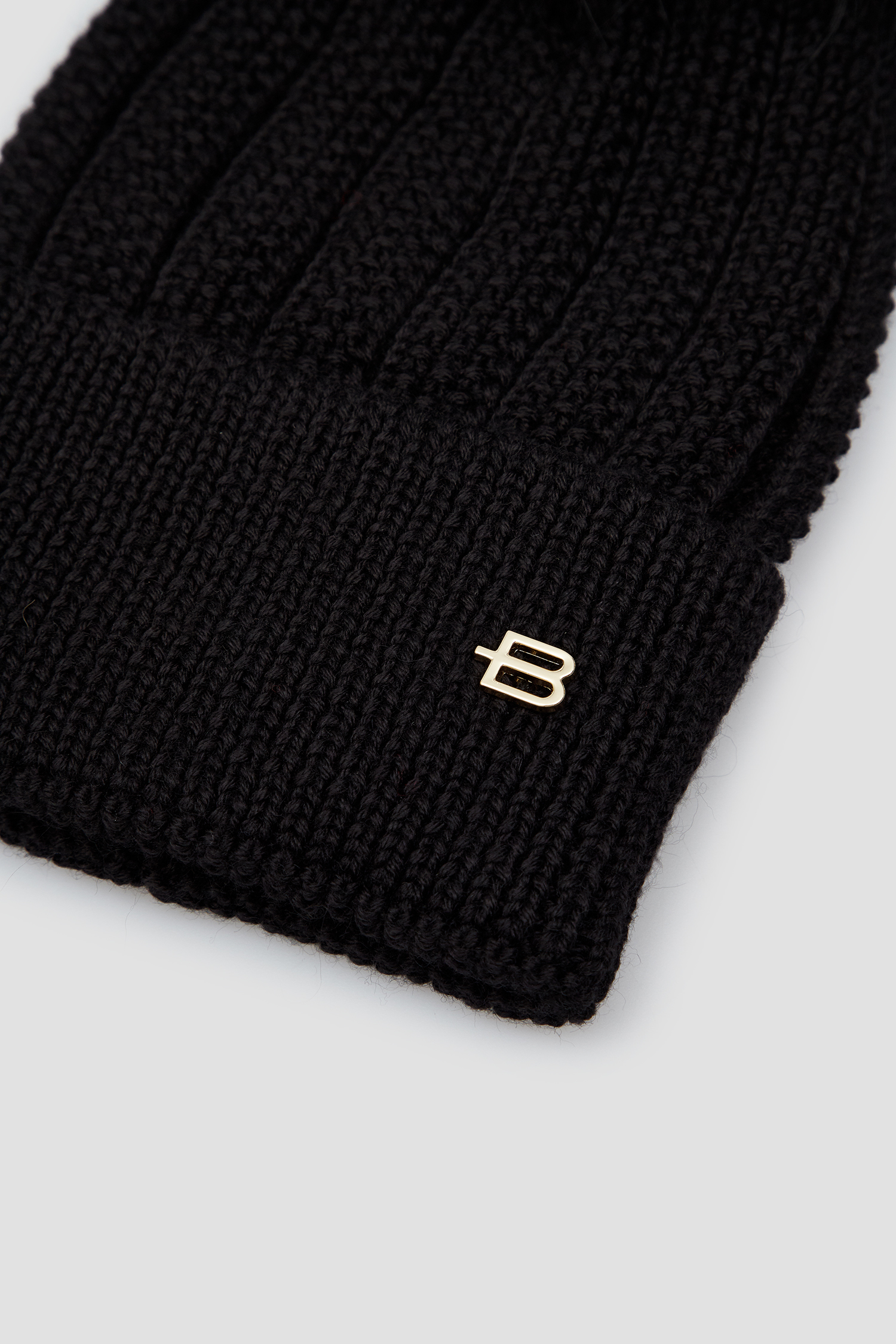 Женская черная шерстяная шапка BALDININI L3B020XXMSLA;0000