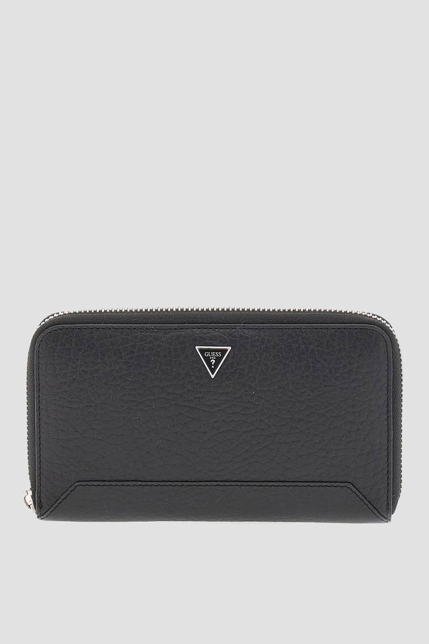 Мужской черный кожаный кошелек Guess SMBAGR.LEA28;BLA