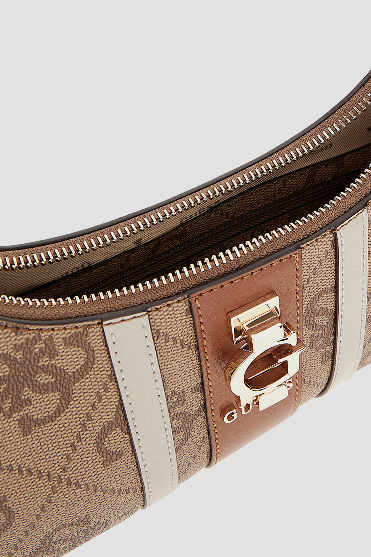 Женская коричневая сумка с узором Guess HWSO78.38180;LTL
