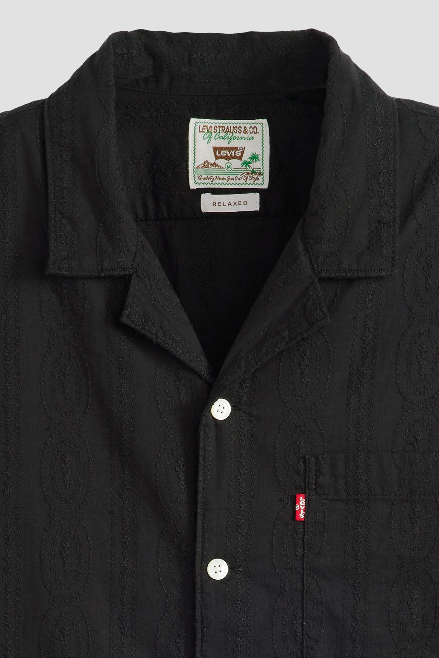 Мужская черная рубашка Levi’s® 72625;0115