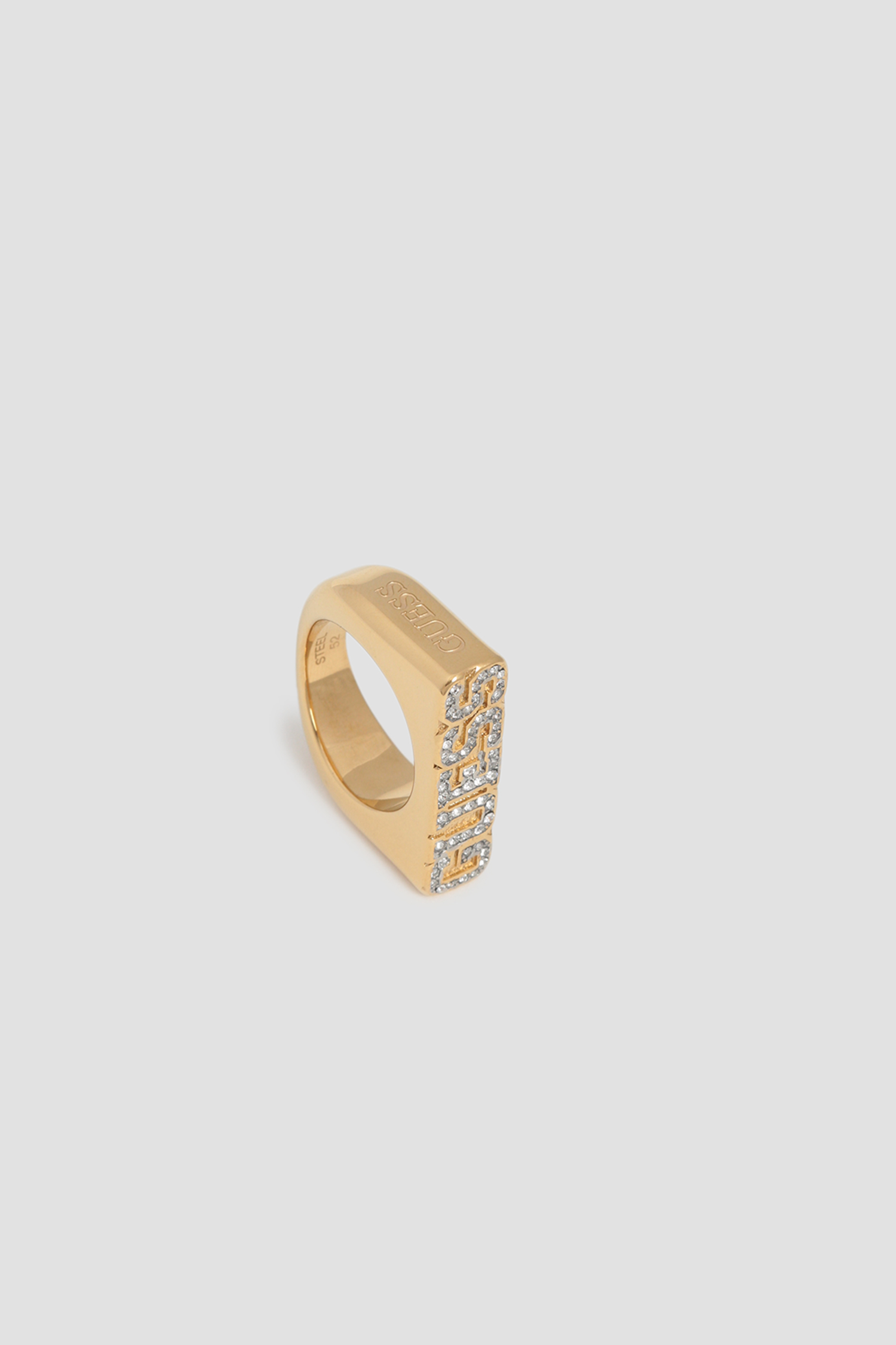 Жіноча золотиста каблучка Guess UBR20019;GL