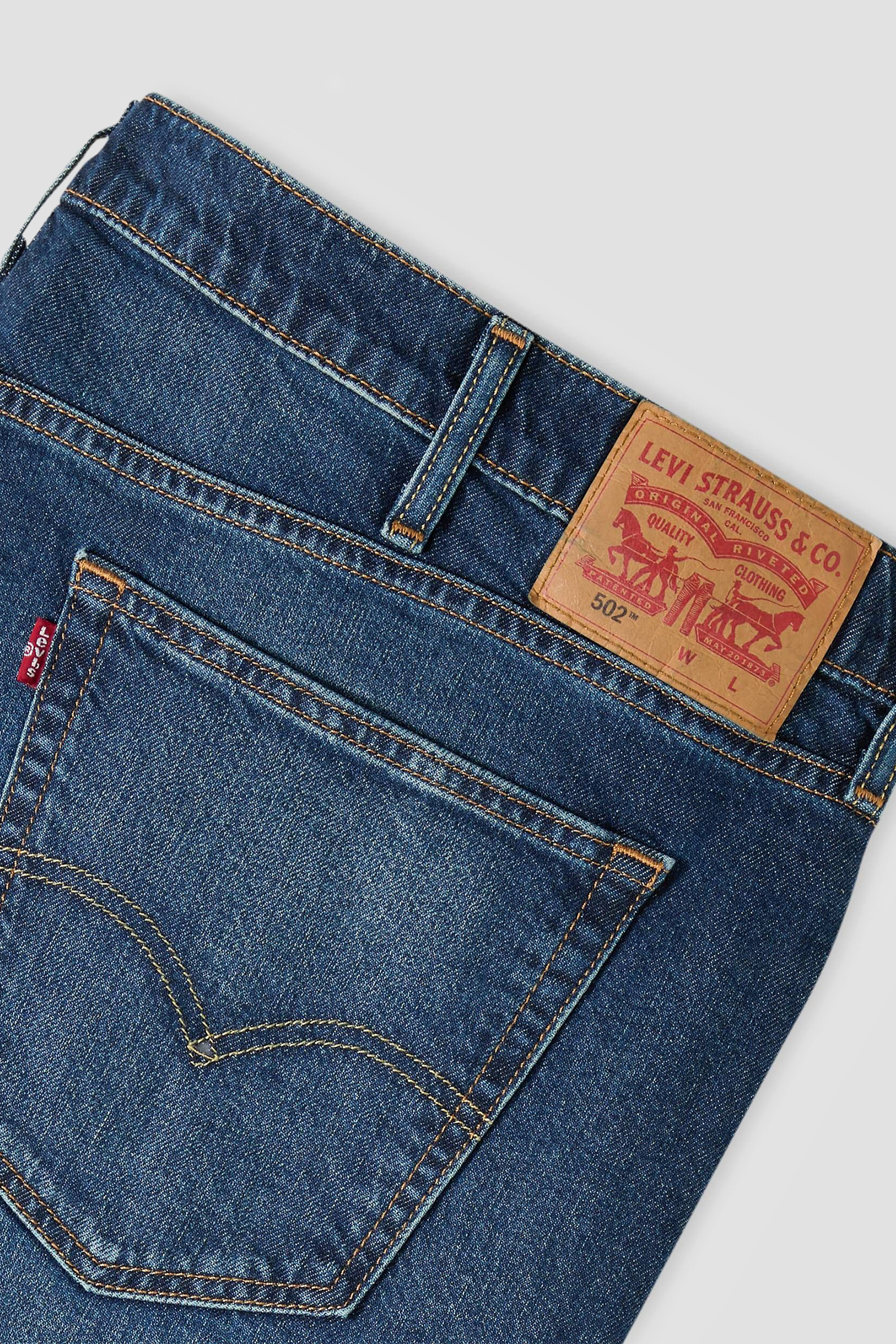 Мужские синие джинсы 502™ Taper Fit Levi’s® 59684;0168