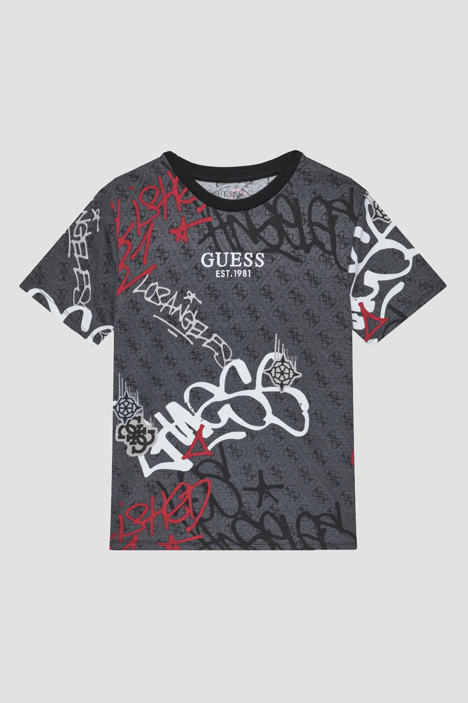 Дитяча темно-сіра футболка з візерунком Guess Kids L5BI07.I3Z14;P0CN