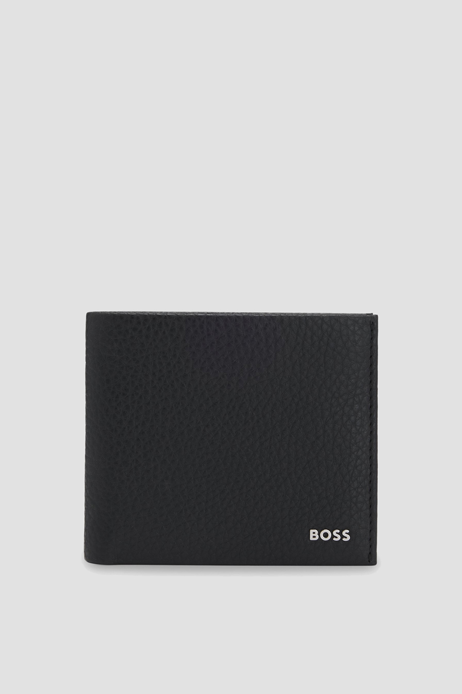 Чоловічий чорний шкіряний гаманець BOSS 50529496;001