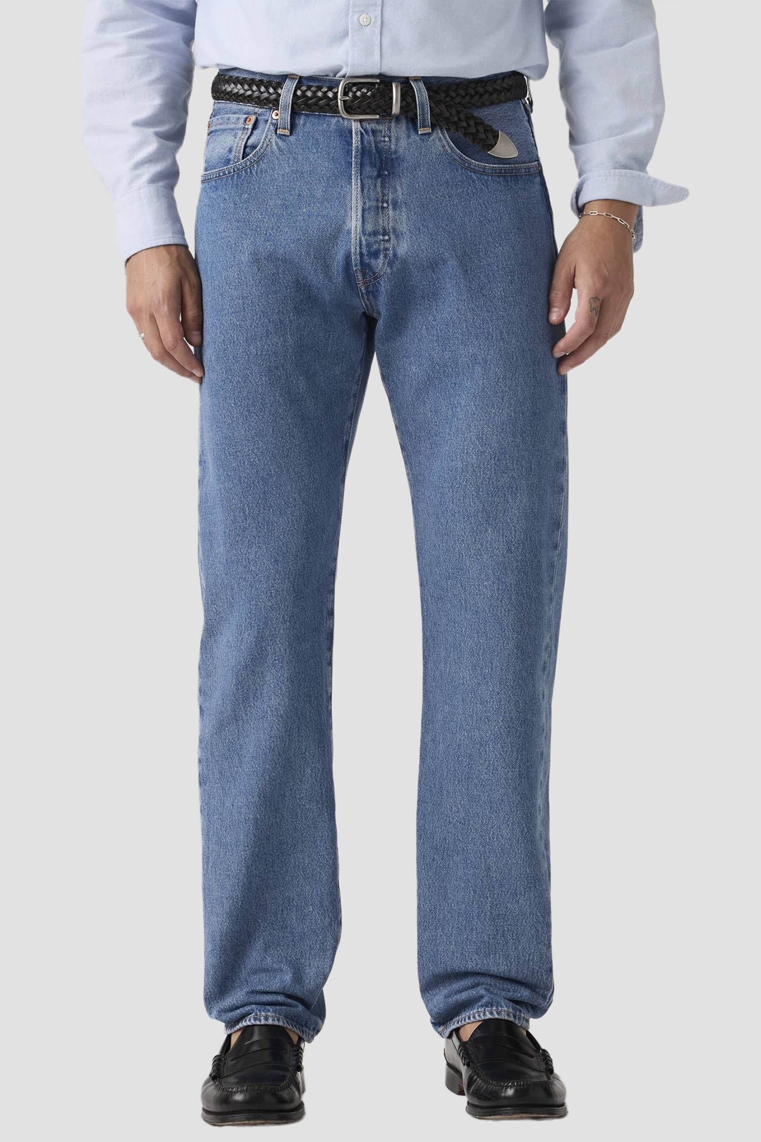 Чоловічі блакитні джинси 501® Relaxed Fit Levi’s® 0057V;0008