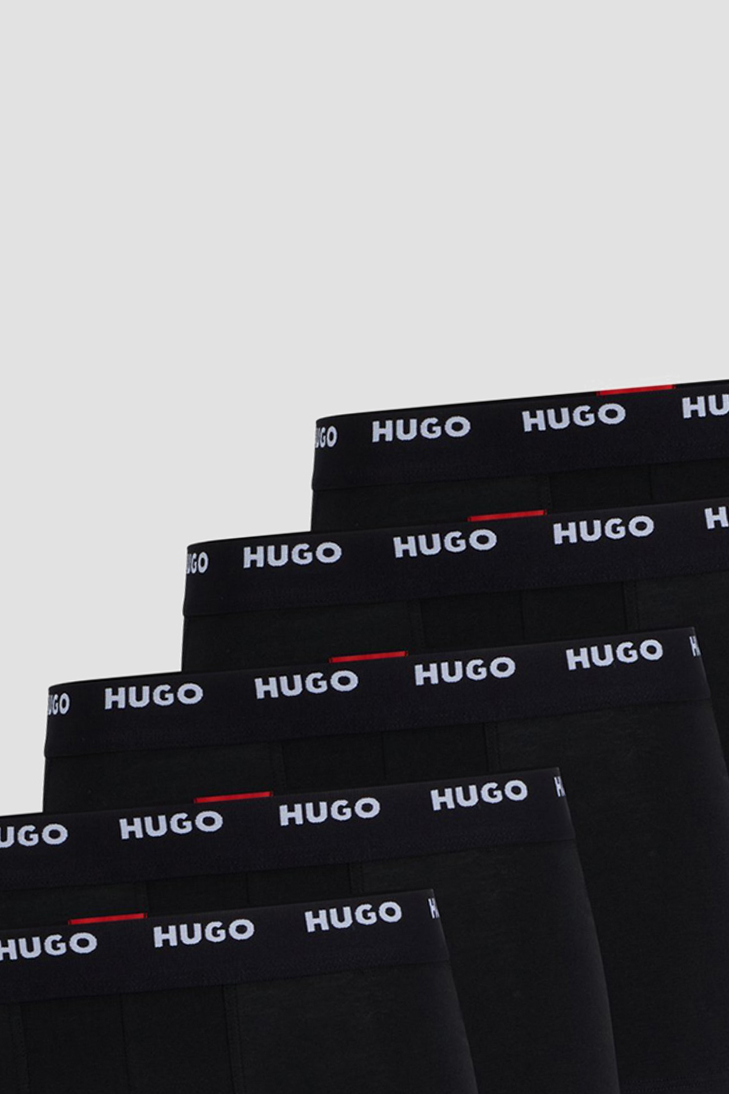 Чоловічі чорні боксери (5 шт) HUGO 50493840;001