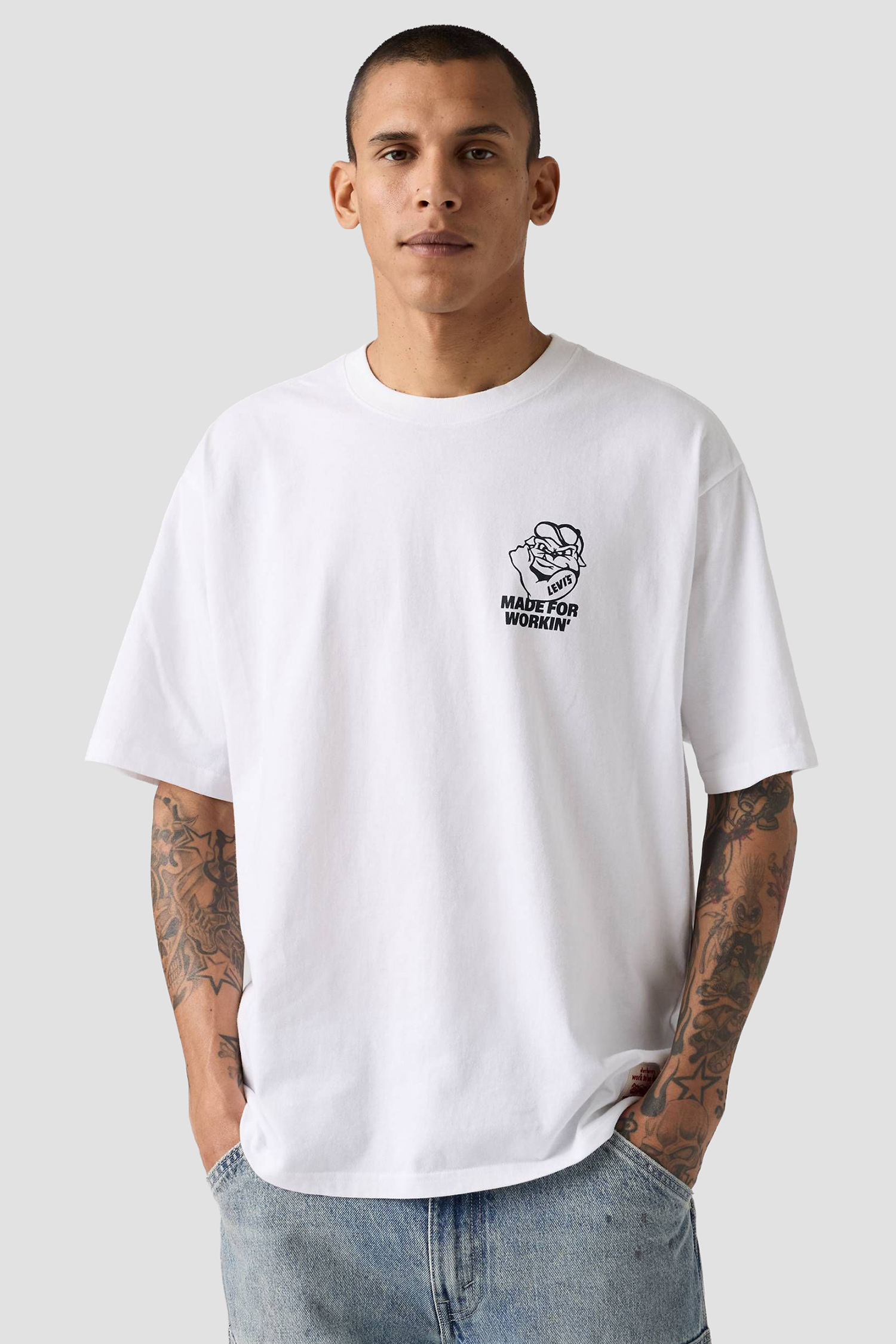Чоловіча біла футболка Levi’s® 003XL;0006