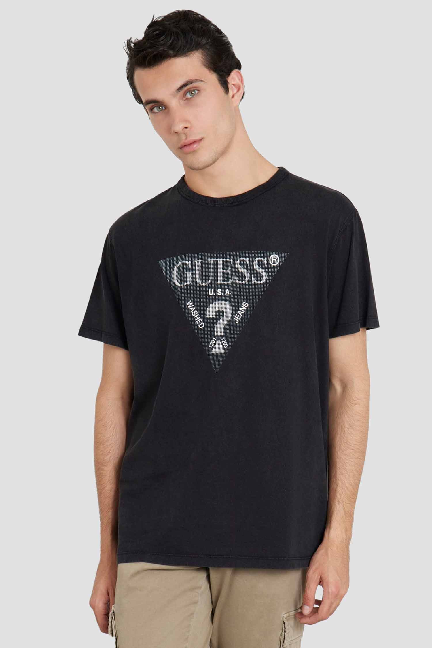Чоловіча чорна футболка Guess M4YI05.I3Z14;JBLK