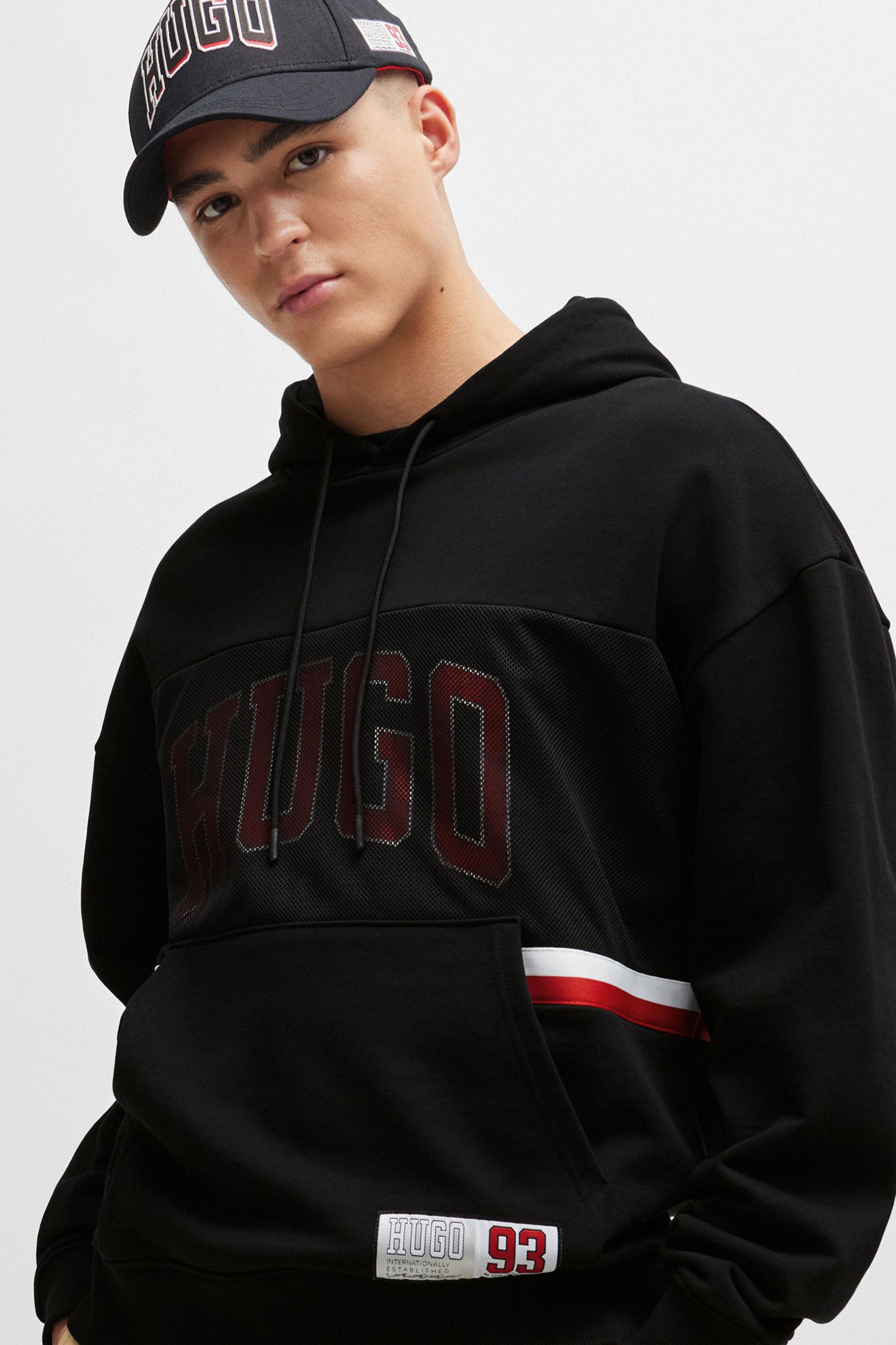 Чоловіче чорне худі HUGO 50510166;001