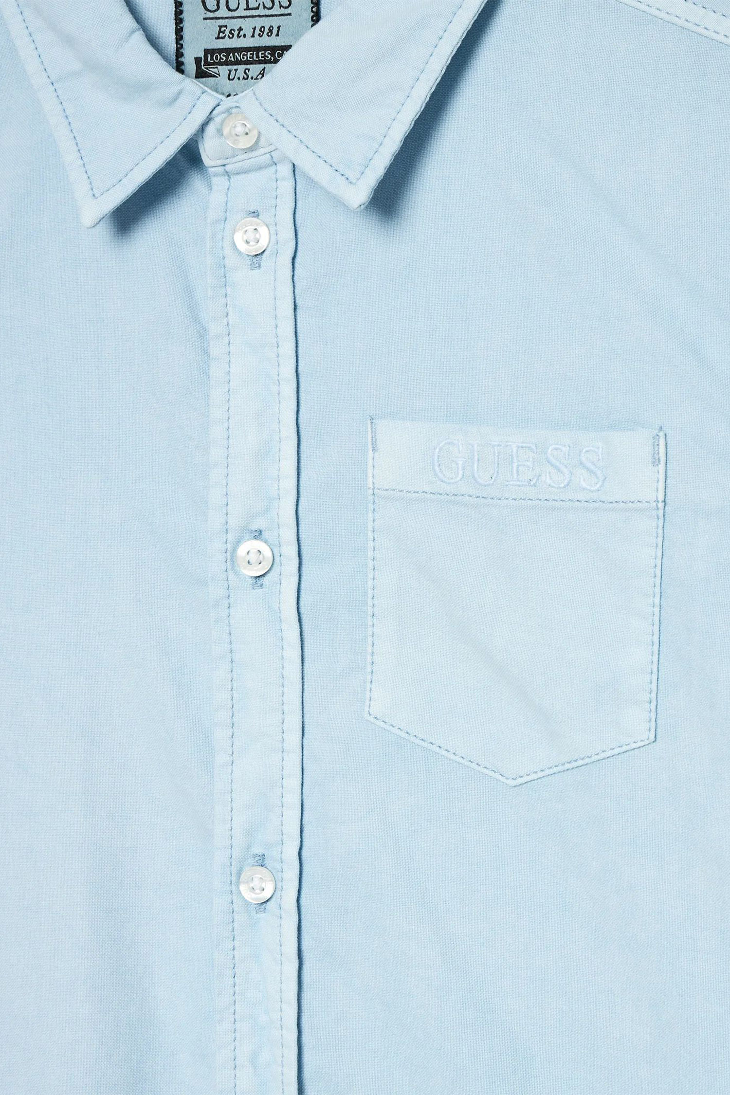 Дитяча блакитна сорочка Guess Kids L4YH00.W9CL0;FTBL