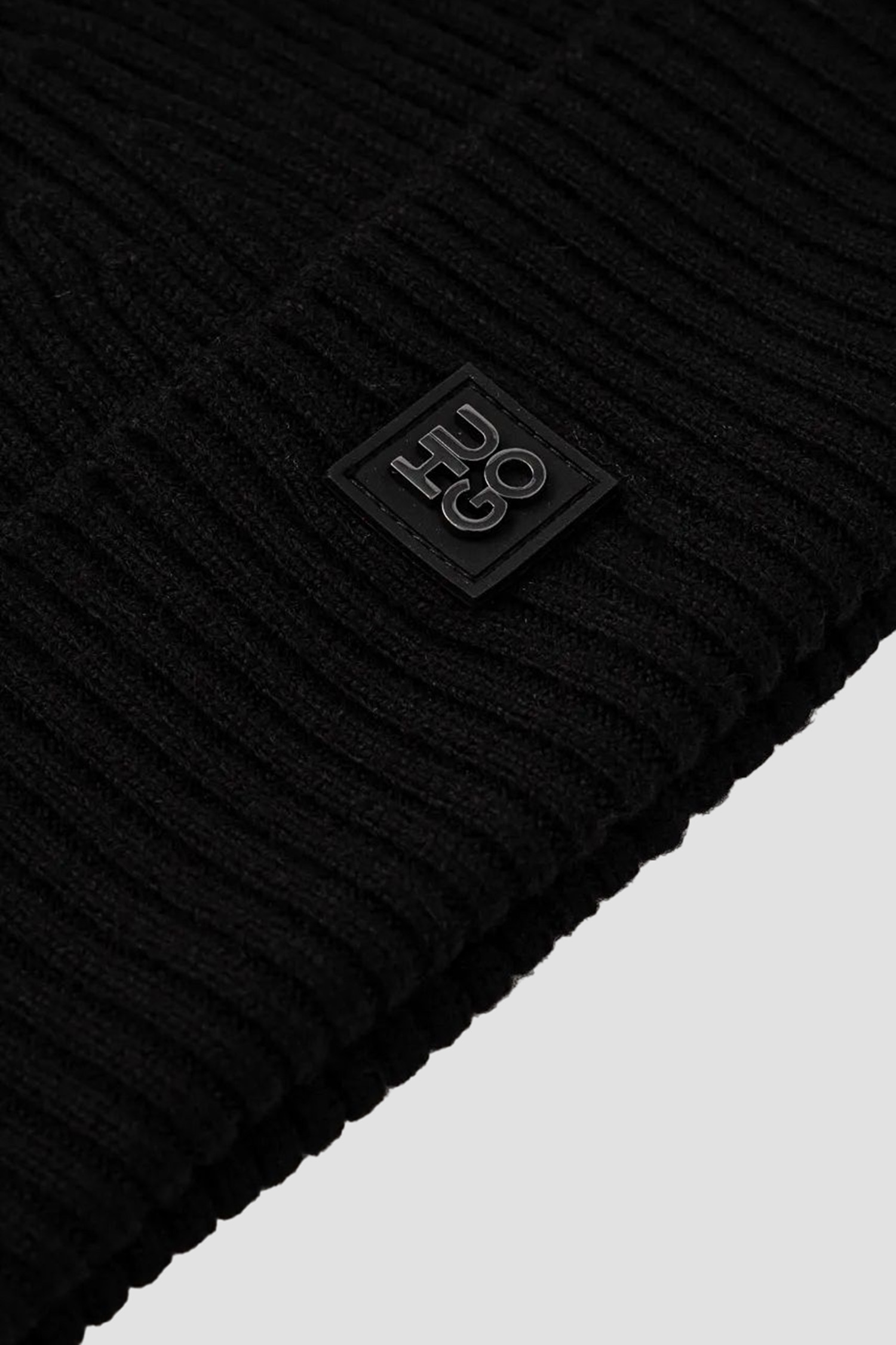 Чоловіча чорна вовняна шапка HUGO 50527250;001