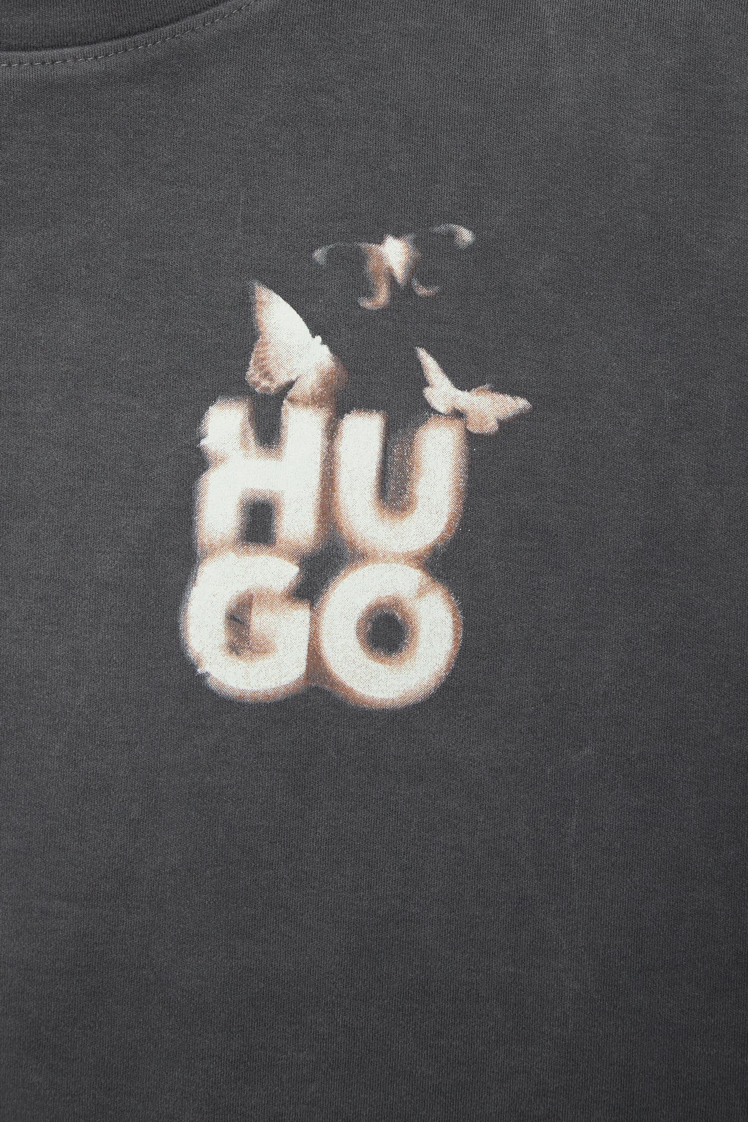 Женское серое платье HUGO 50530456;002