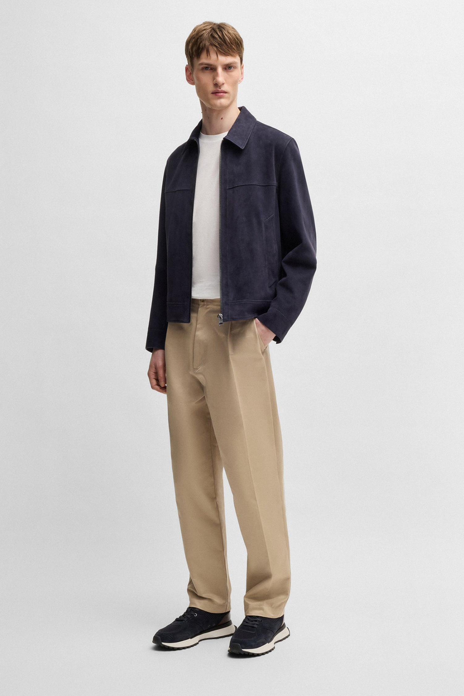 Мужские темно-синие кроссовки BOSS 50542119;402