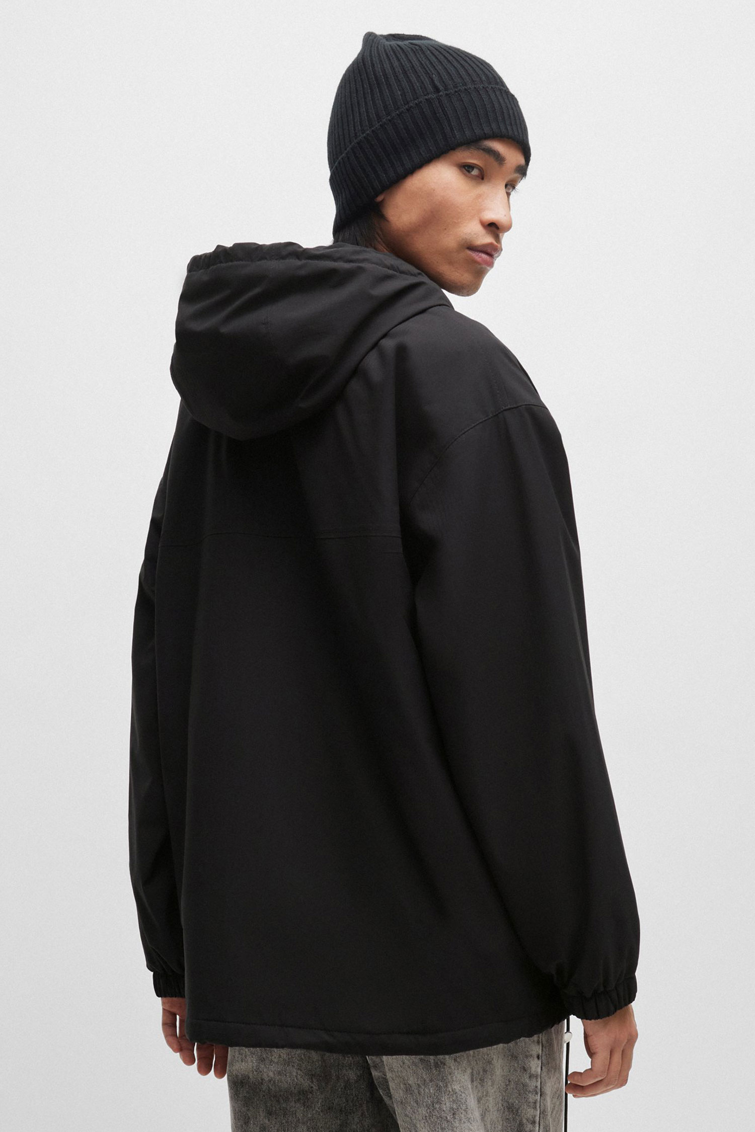 Мужская черная парка HUGO 50505355;001