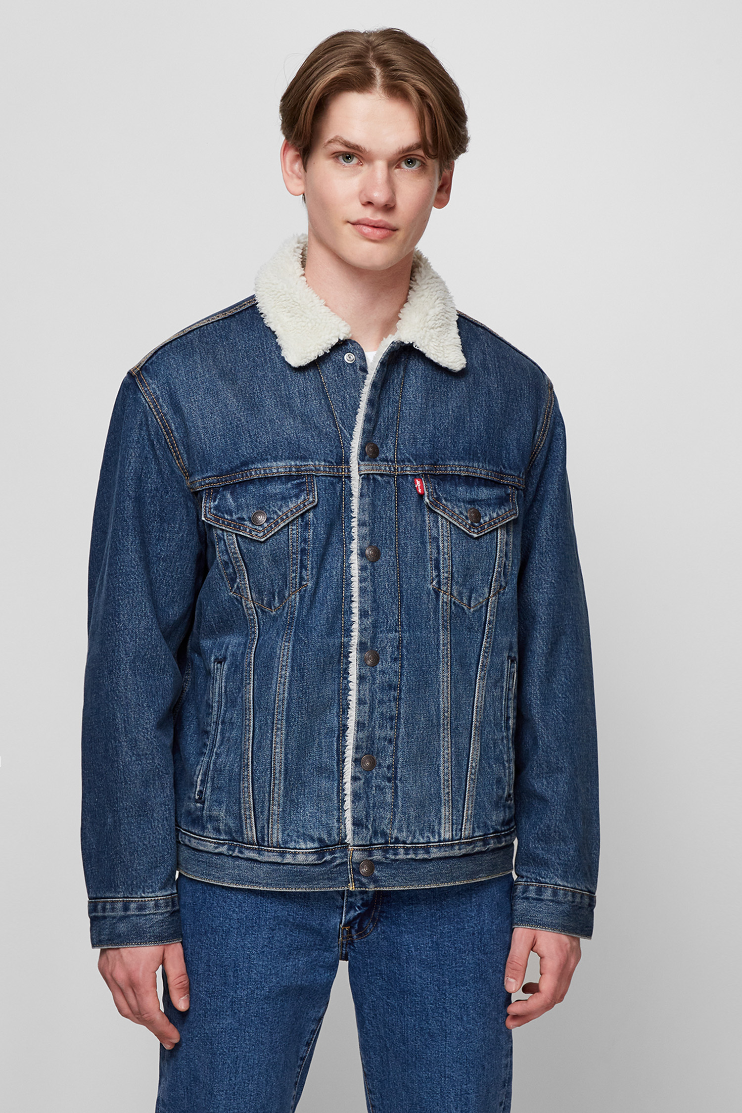Синяя джинсовая куртка для парней Levi’s® 79129;0004