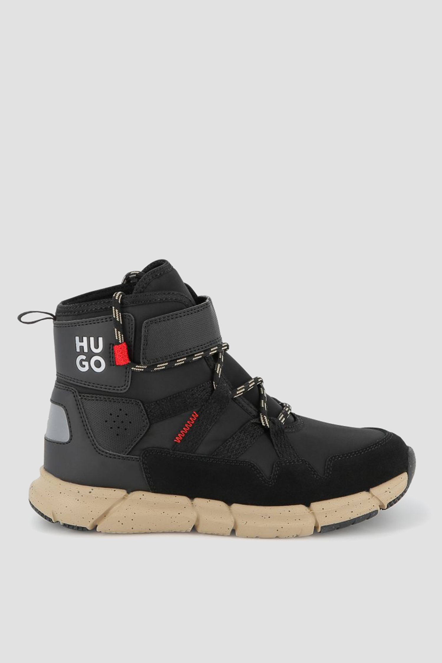 Дитячі чорні черевики HUGO kids G00536;09B