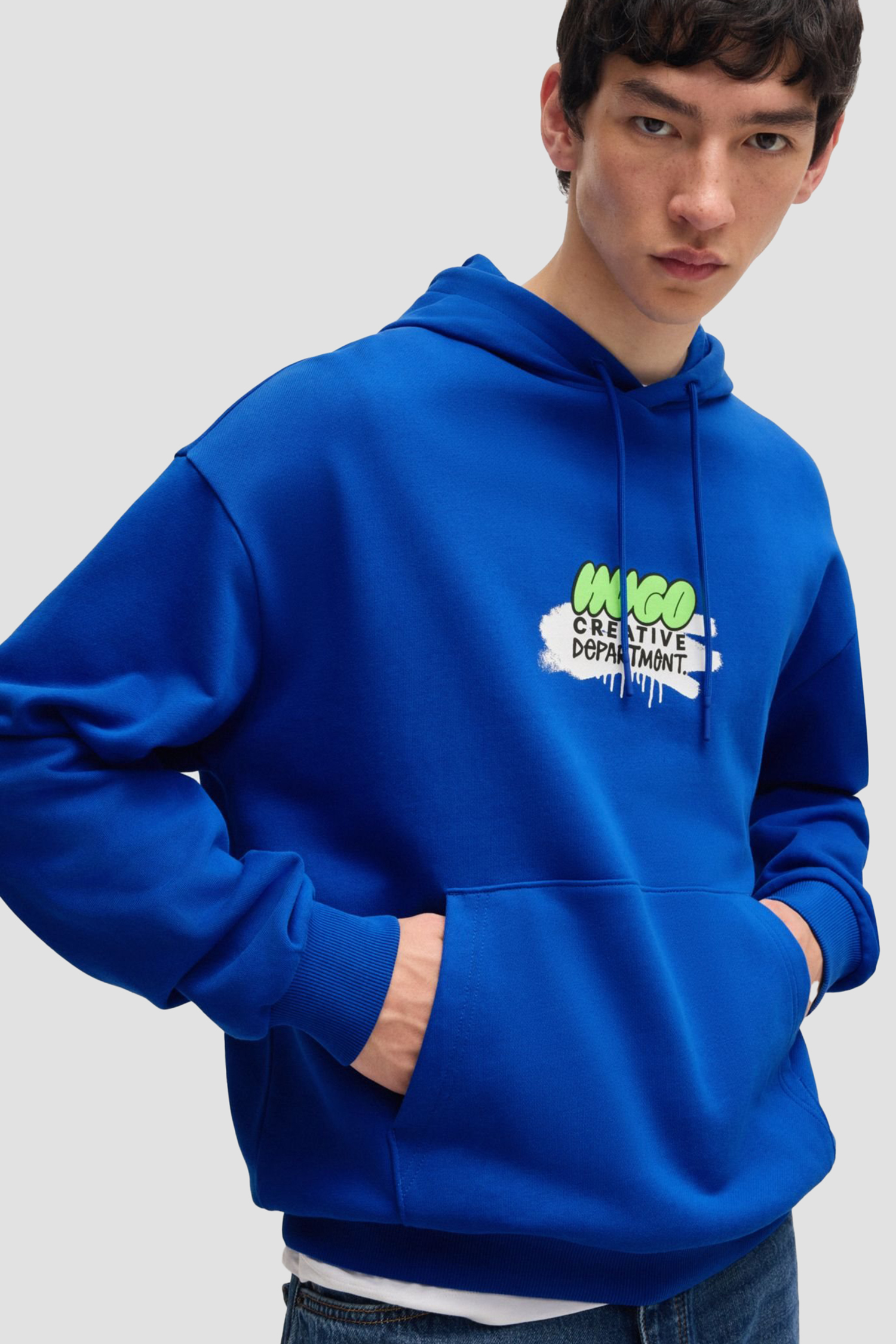 Мужское синее худи HUGO BLUE 50523850;493