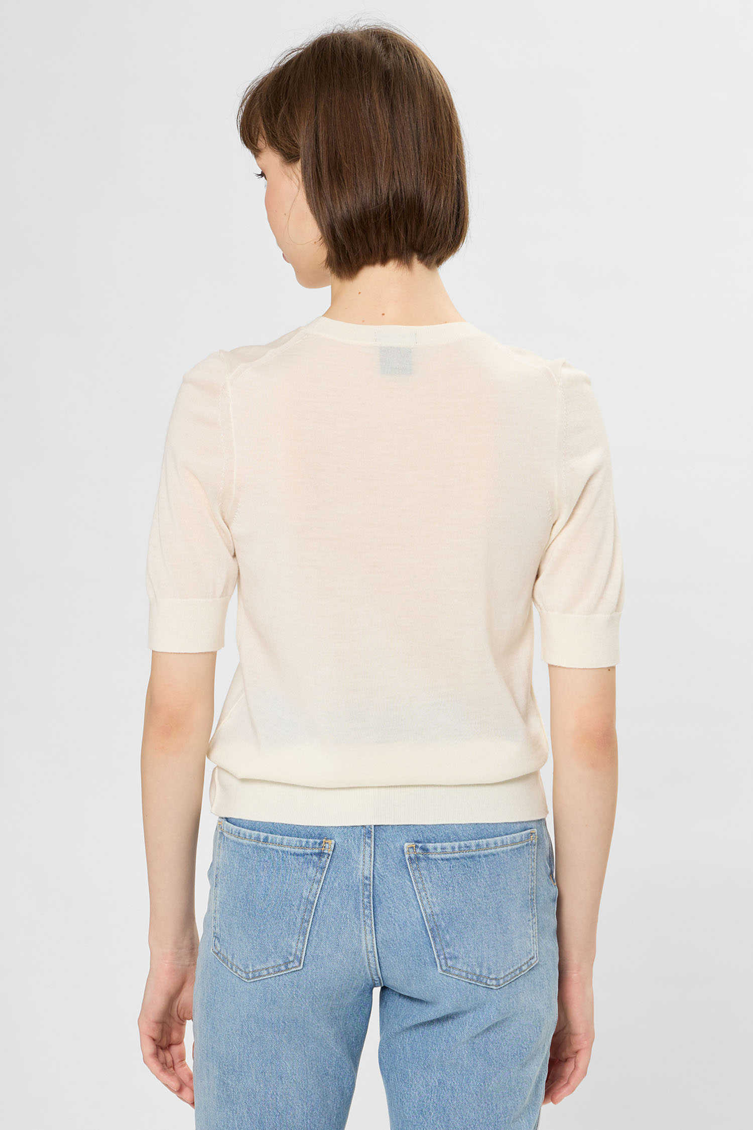 Жіночий білий вовняний джемпер BOSS 50544996;118