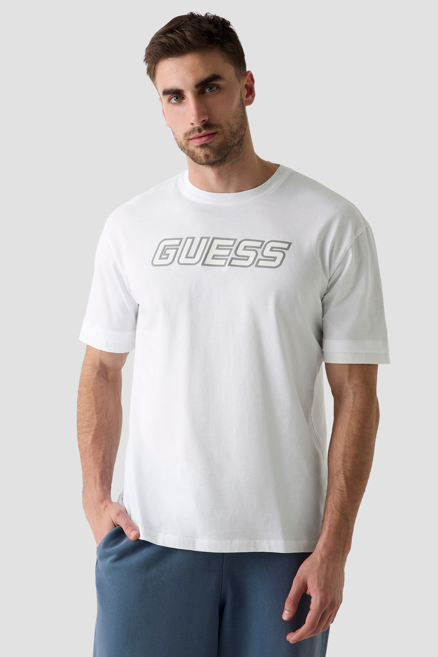 Мужская белая футболка Guess Z6GI01.K2835;G011