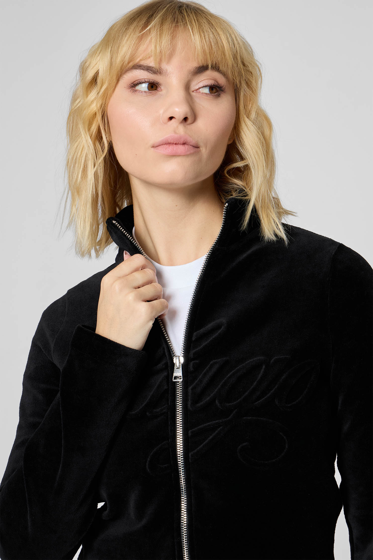 Жіноча чорна спортивна кофта HUGO BLUE 50549486;001