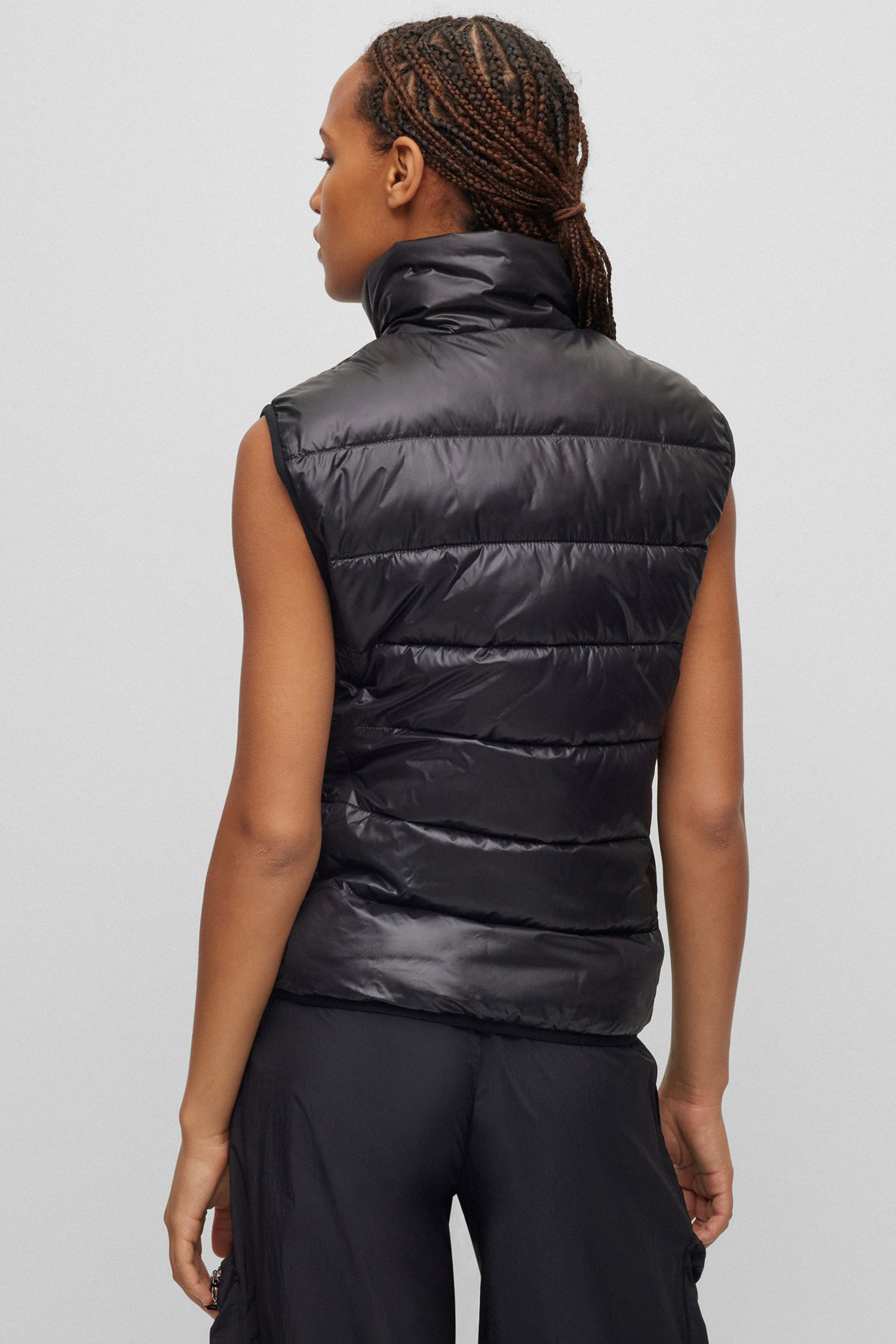 Женский черный жилет HUGO 50473679;001