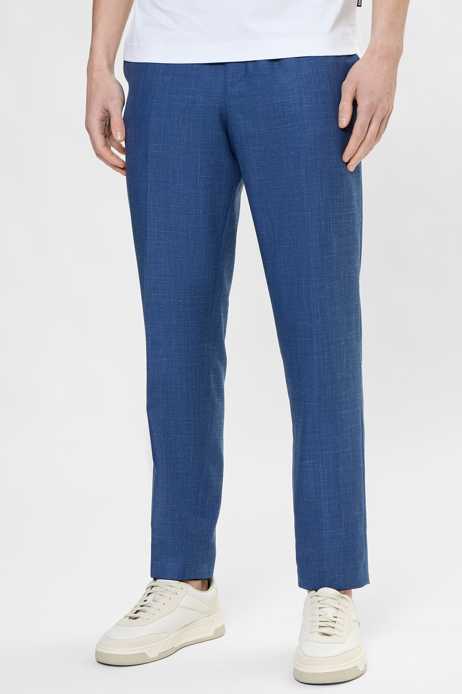 Чоловічі сині вовняні брюки BOSS 50556955;468