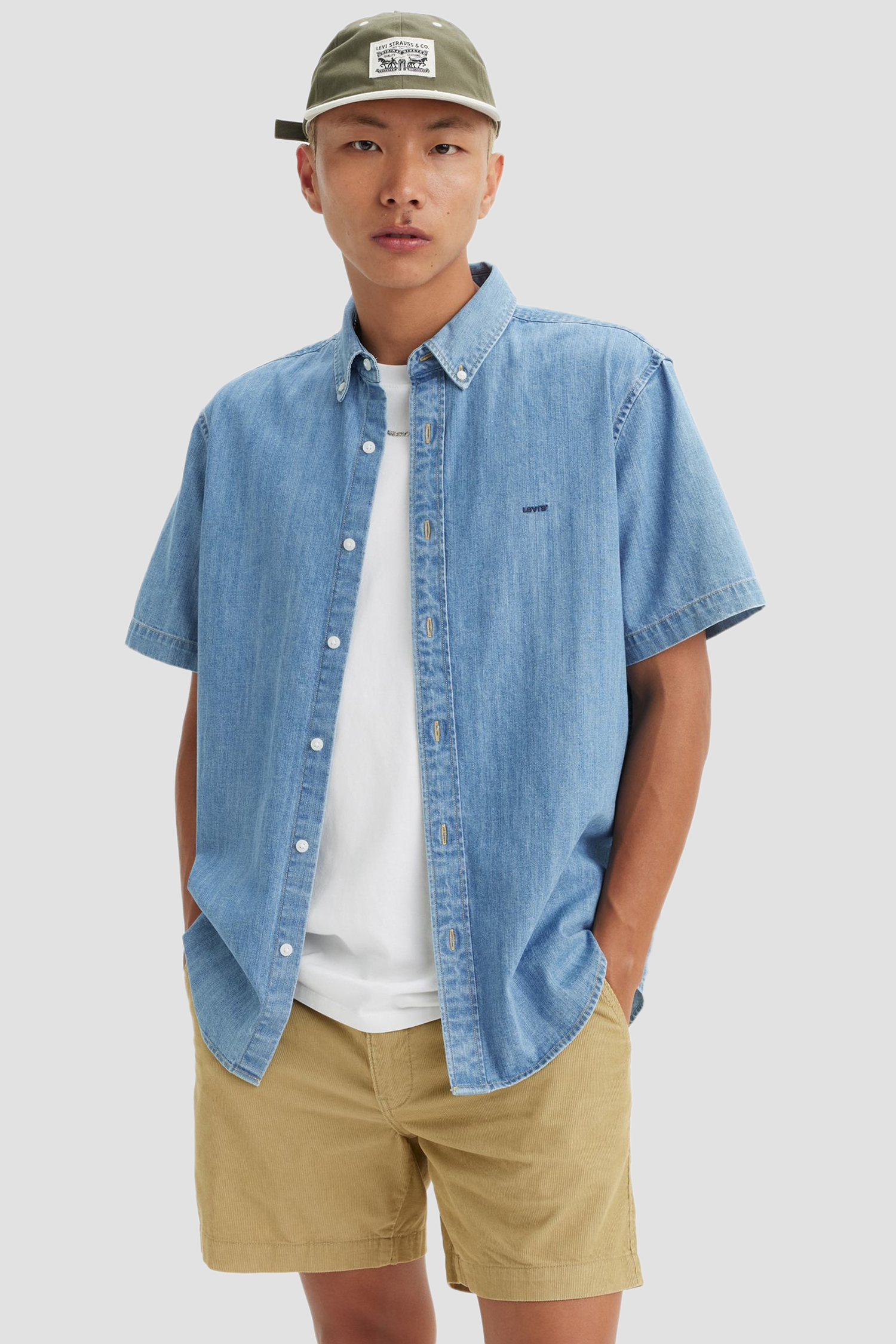 Мужская голубая джинсовая рубашка Levi’s® A9161;0007