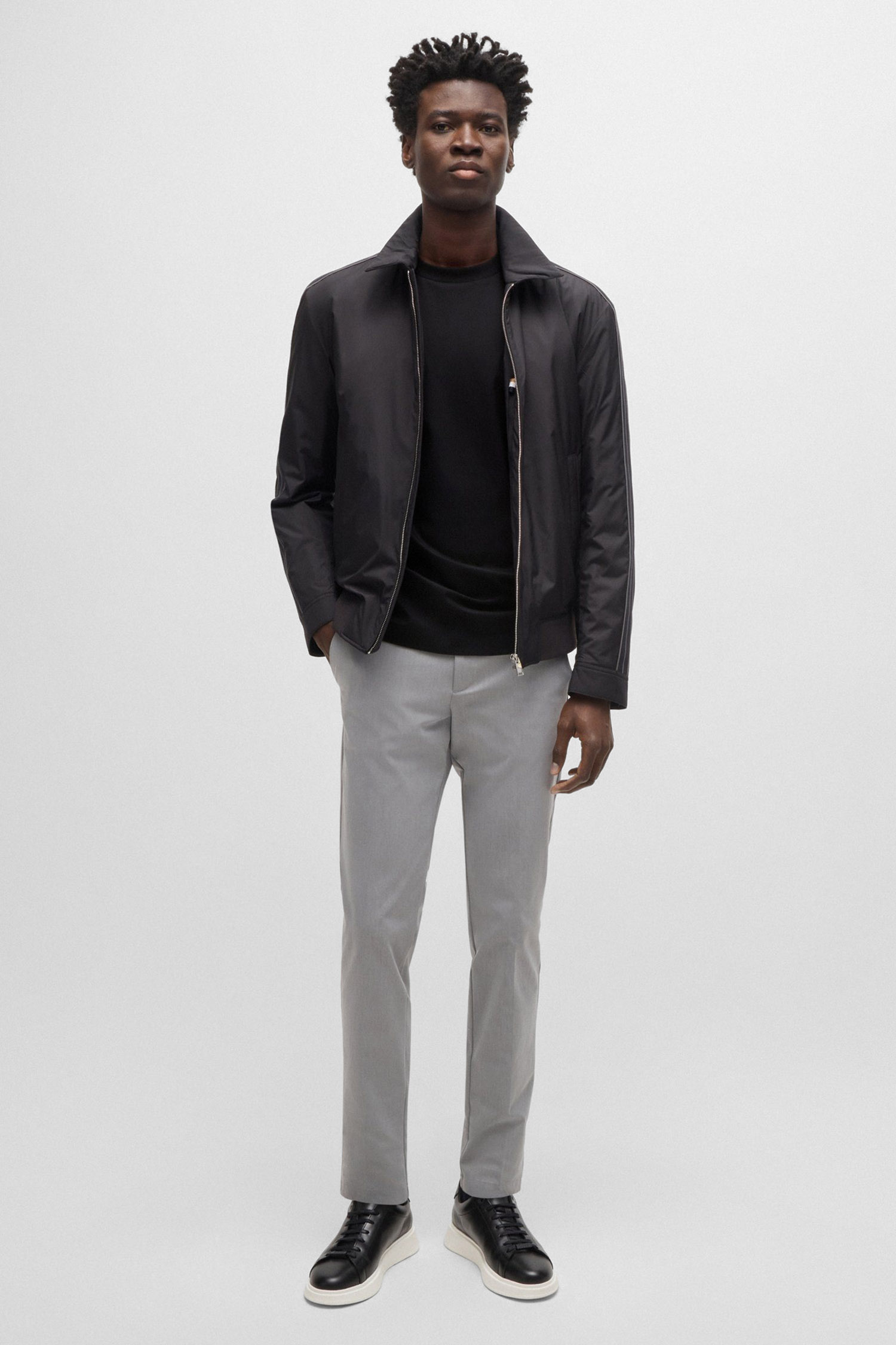 Чоловіча чорна футболка BOSS 50520298;001