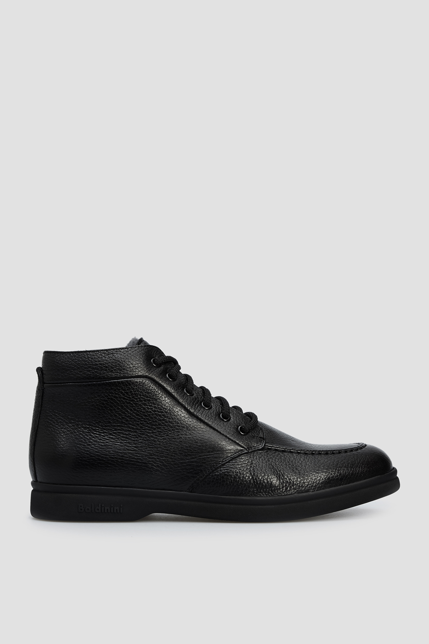 Мужские черные кожаные ботинки Baldinini 147470;00