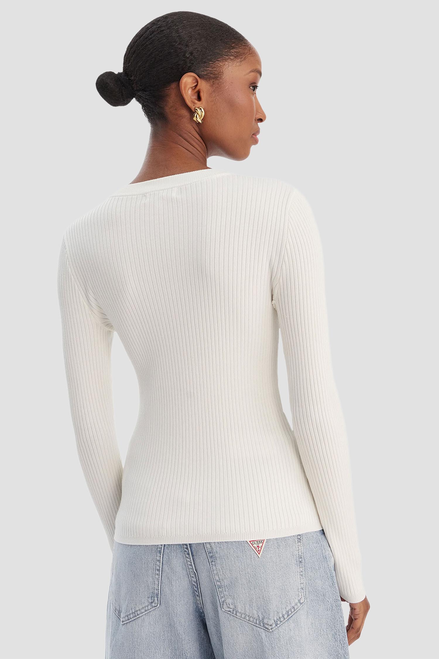 Женский белый джемпер Guess W6RR58.Z2YK2;G1O6