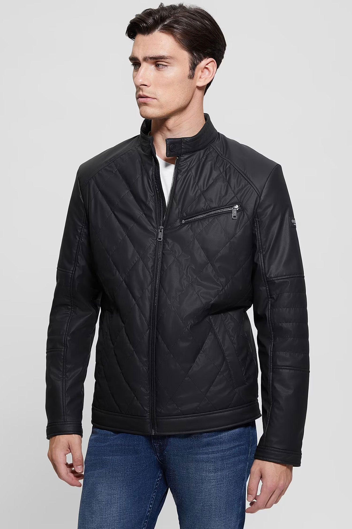 Мужская черная куртка Guess M4RL01.WFHD0;JBLK