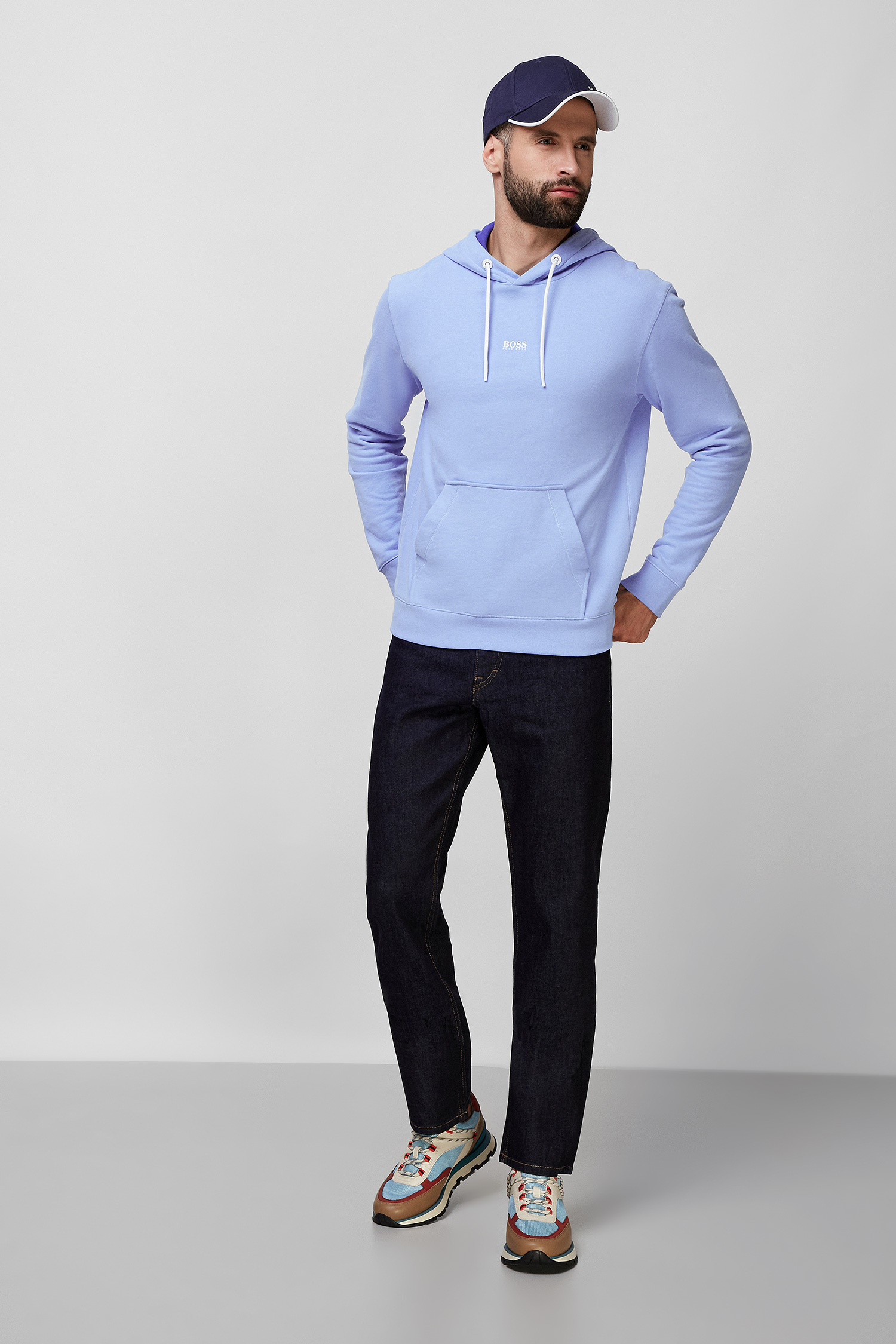 Мужские темно-синие джинсы BOSS 50400074;410